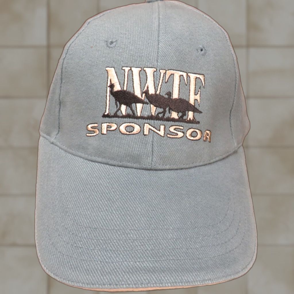 Vintage VINTAGE NWTF National Wild Turkey Federation Blue Sponsor Hunting trucker cap hat Size ONE SIZE - 1 Thumbnail