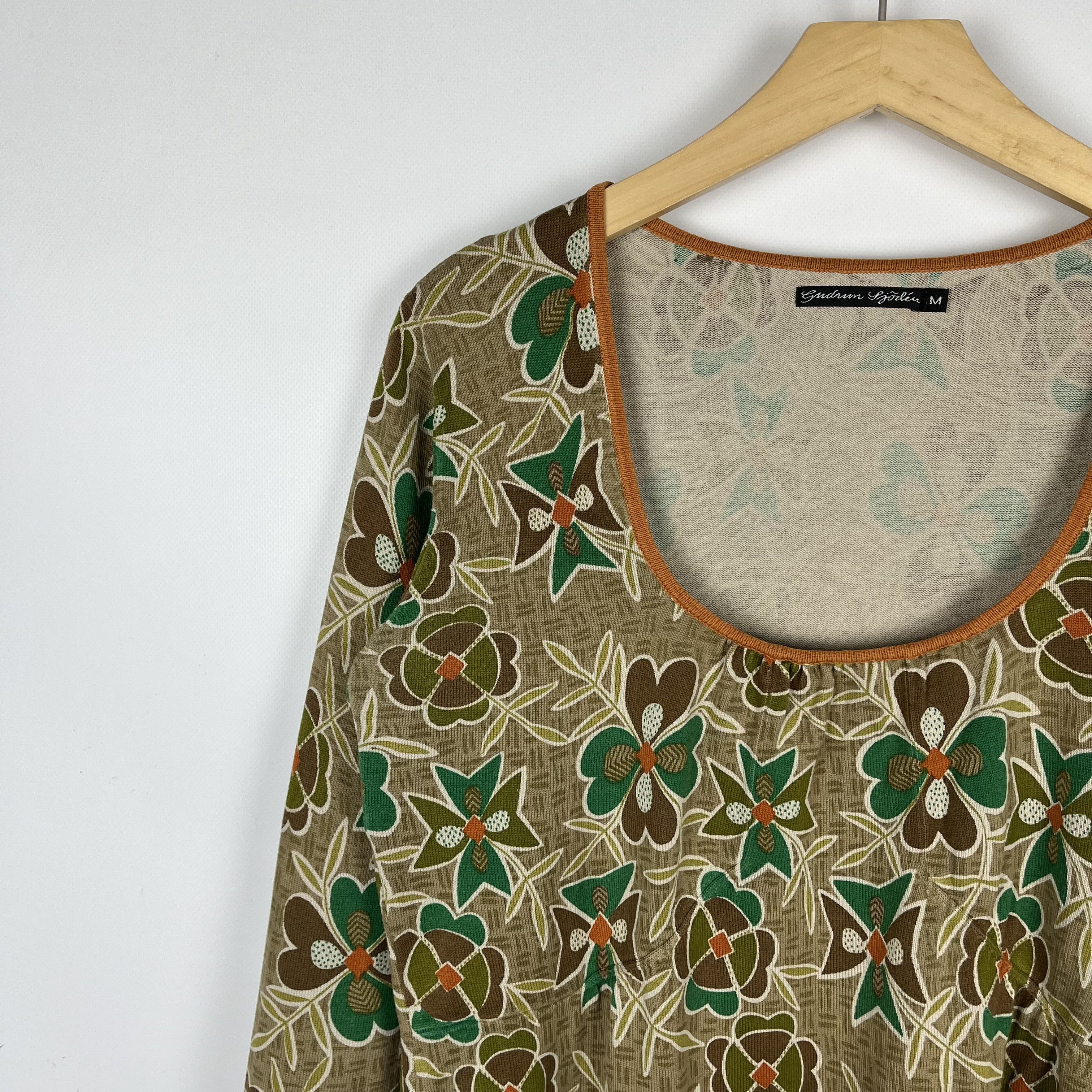 Gudrun Sjoden Ladies Gudrun Sjoden Floral Organic Cotton Tunic Dress Size M / US 6-8 / IT 42-44 - 3 Thumbnail