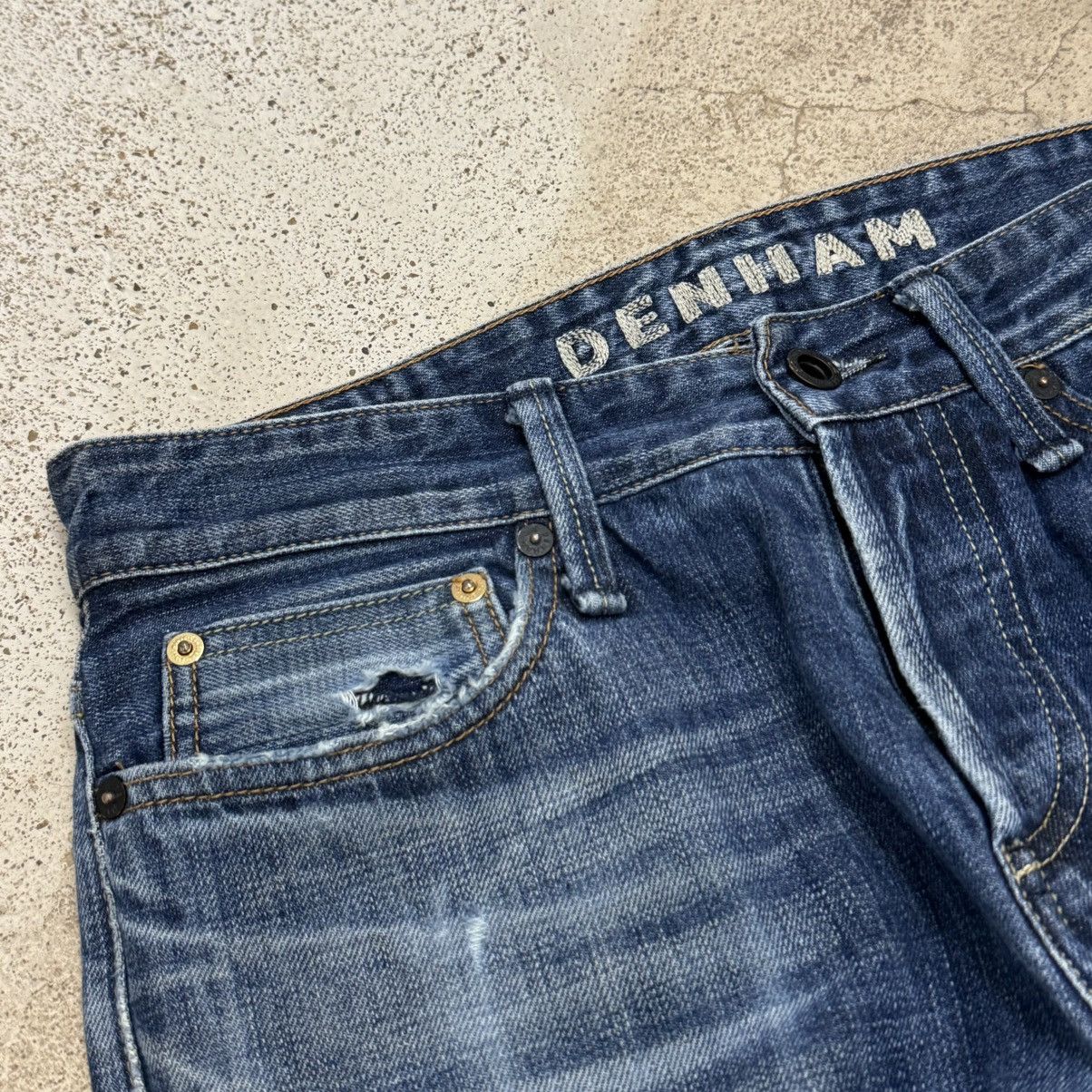 DENHAM Denham Selvedge Razor Slim Fit Distressed Denim Pants Size US 31 - 7 Thumbnail