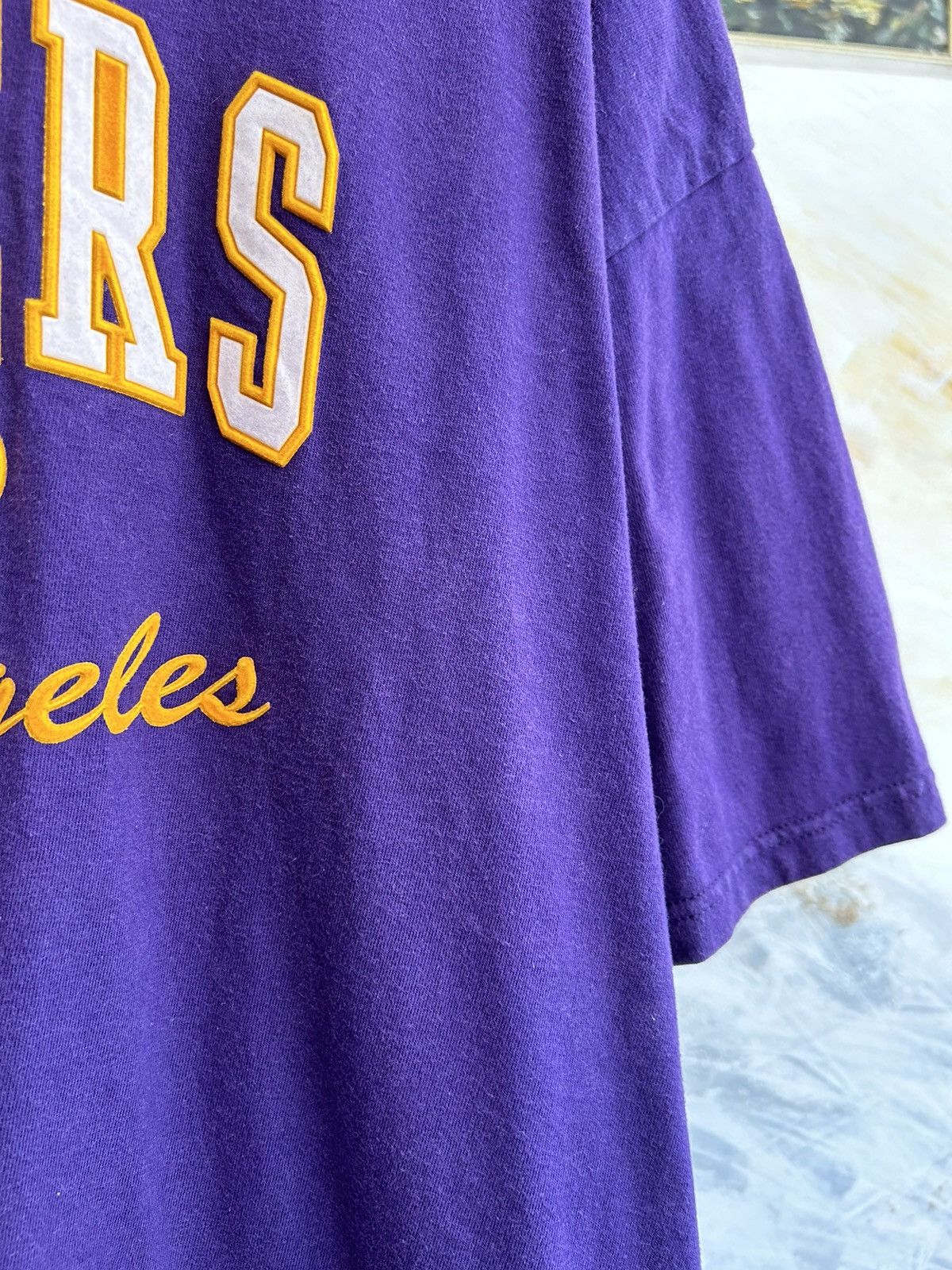 NBA × Vintage Lakers Nba Tshirt Oversized Size US XXL / EU 58 / 5 - 6 Thumbnail