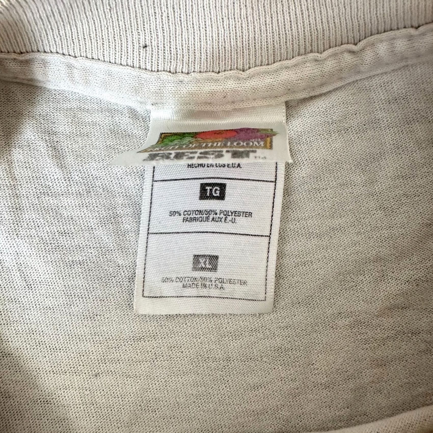 Fruit Of The Loom VINTAGE Fruit of the Loom Shirt Mens XL White Single Stitch School Classic Size US XL / EU 56 / 4 - 7 Thumbnail