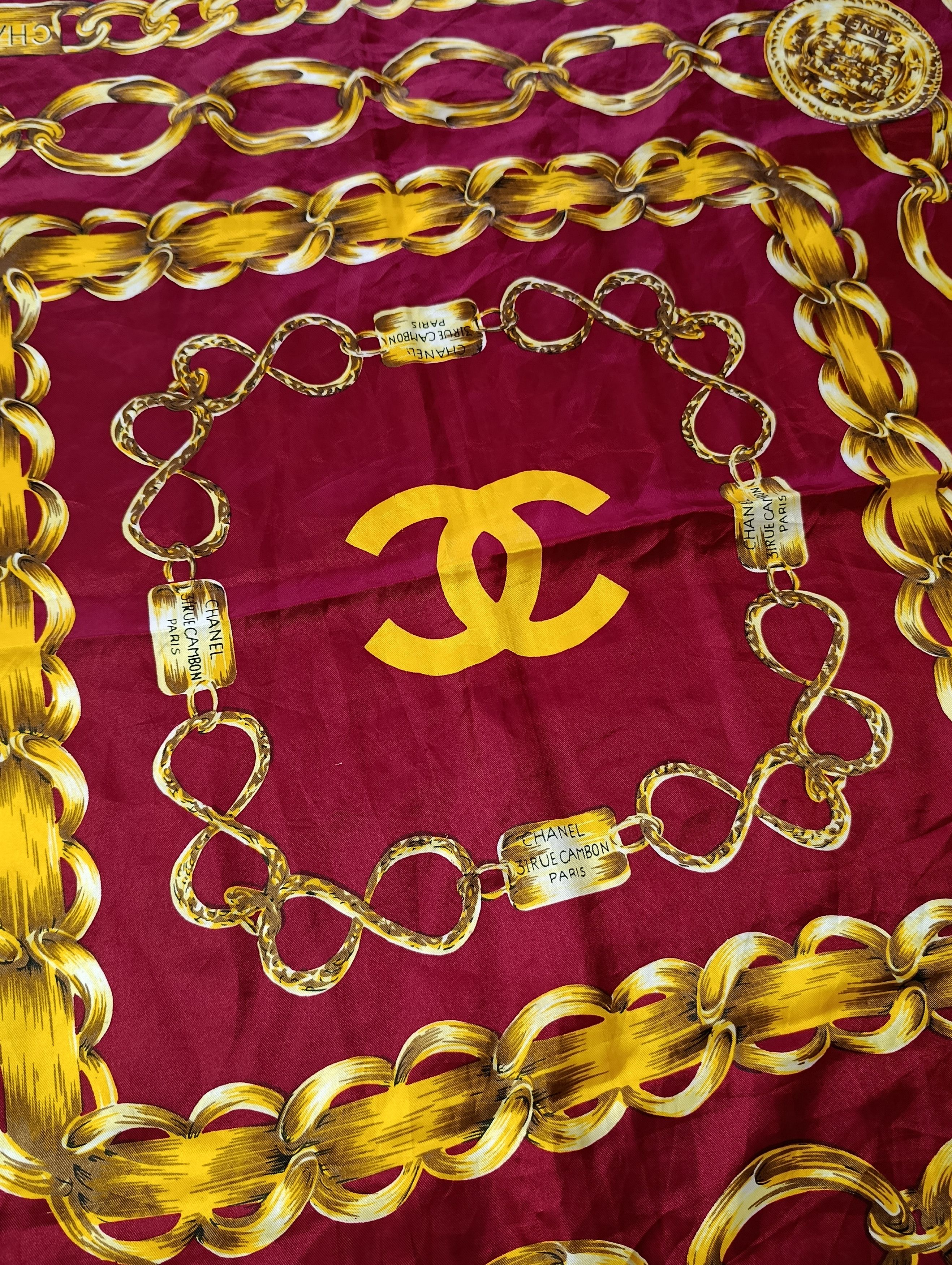 Vintage Vintage Chanel Golden Chains Scarf Size ONE SIZE - 1 Thumbnail