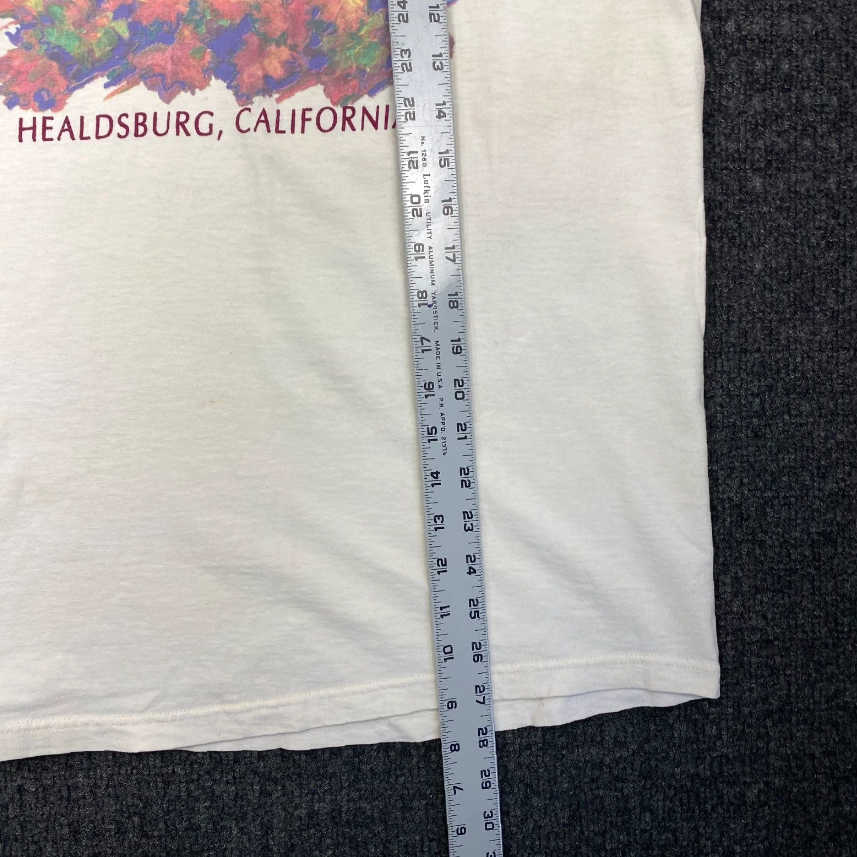 Tultex VINTAGE Tultex T-Shirt Beige Cream California USA Short Sleeve Crew Neck L Unisex Adults 90s Hippie Outdoor Graphic Print Size US L / EU 52-54 / 3 - 6 Thumbnail