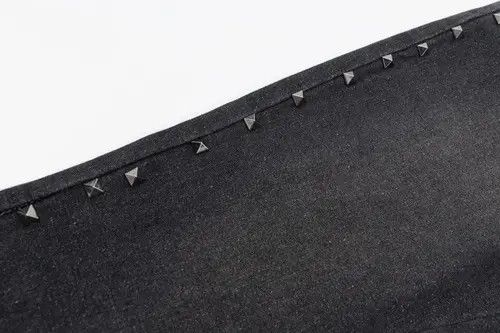 Japanese Brand Baggy Y2k patchwork side rivets flared jeans trousers Size US 32 / EU 48 - 4 Thumbnail