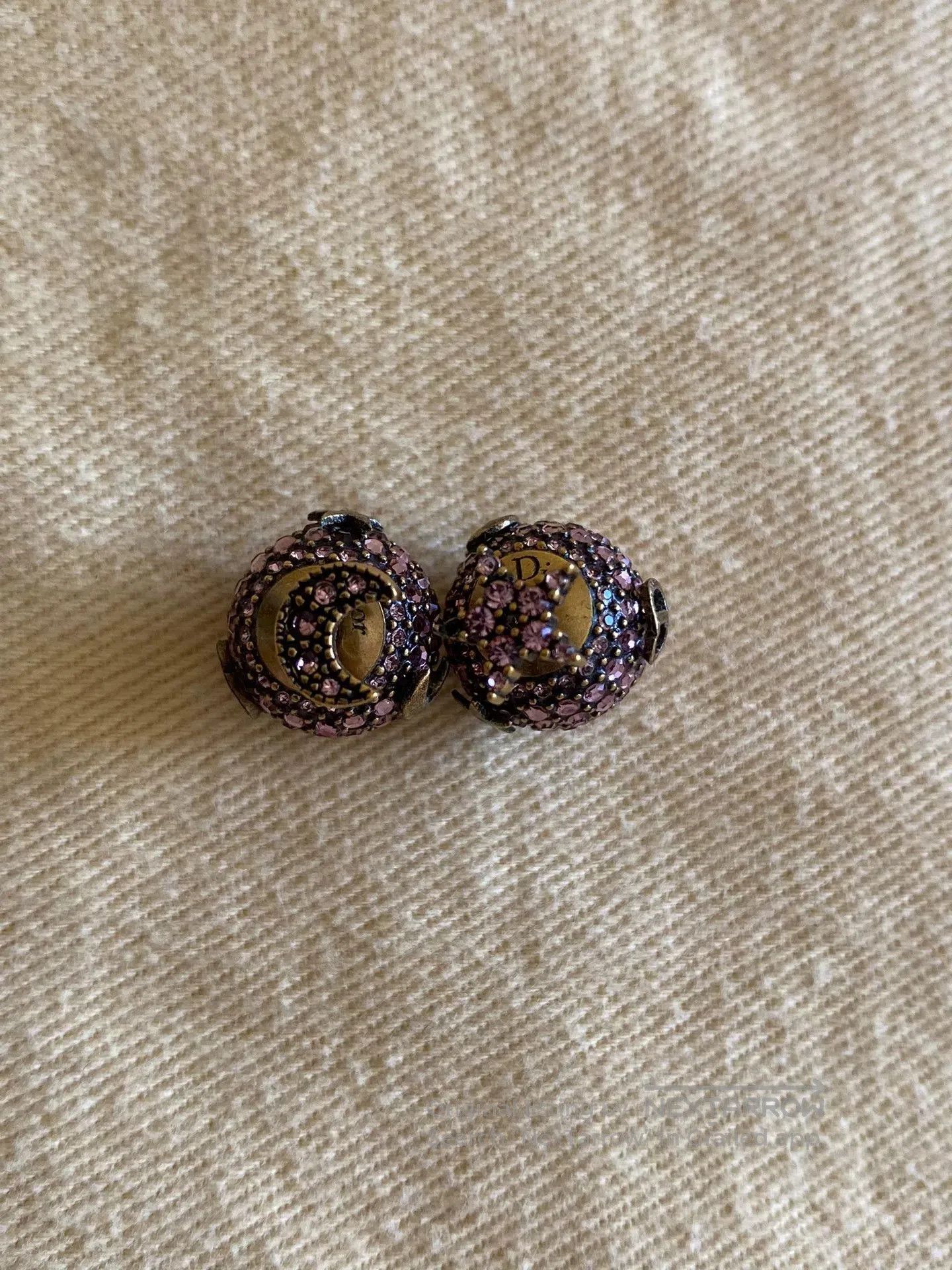 Dior Dior Diamond Spherical Stud Earrings. Size ONE SIZE - 4 Thumbnail