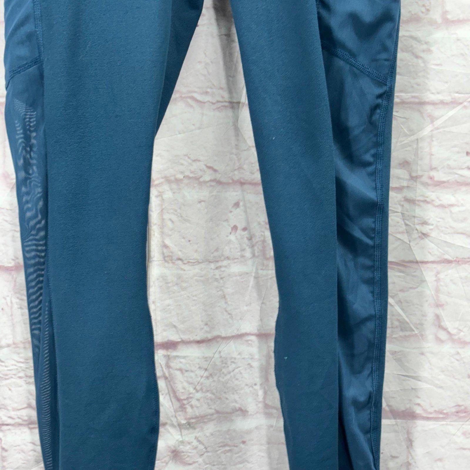 Fabletics Fabletics Small Powerhold Blue Leggings with Side Pockets Size 28" / US 6 / IT 42 - 6 Thumbnail