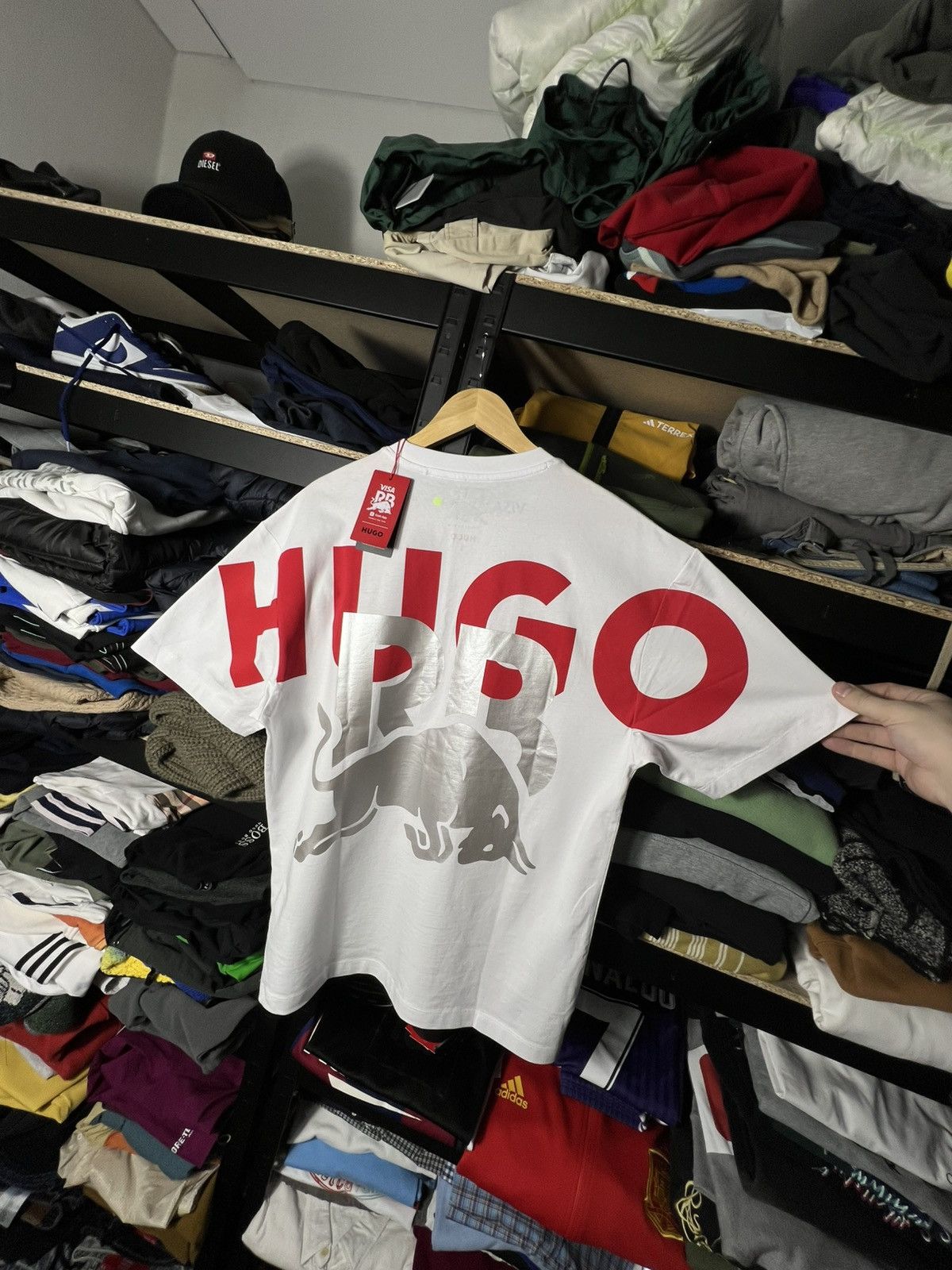 Hugo HUGO Red Bull Racing F1 Oversized T-Shirt Visa Cash App Y2K Size US S / EU 44-46 / 1 - 7 Thumbnail