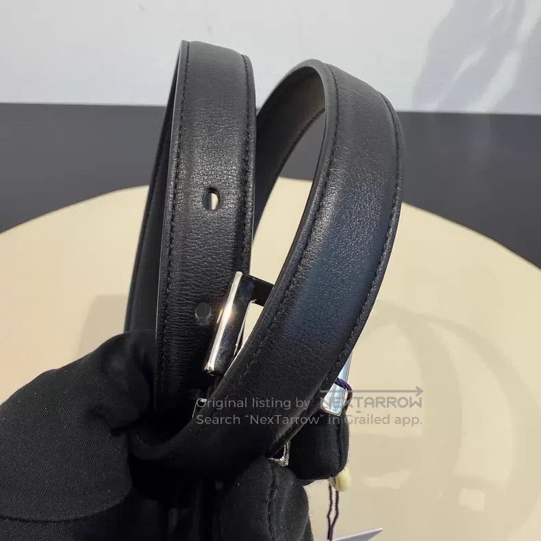Saint Laurent Paris Saint Laurent Paris Square Buckle Belt i Size ONE SIZE - 4 Thumbnail