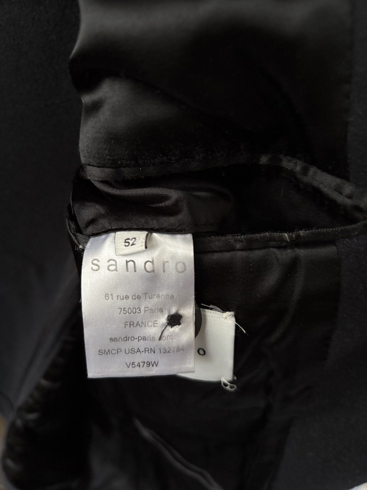 Sandro Sandro Distressed Men’s Blazer Size 50R - 5 Thumbnail
