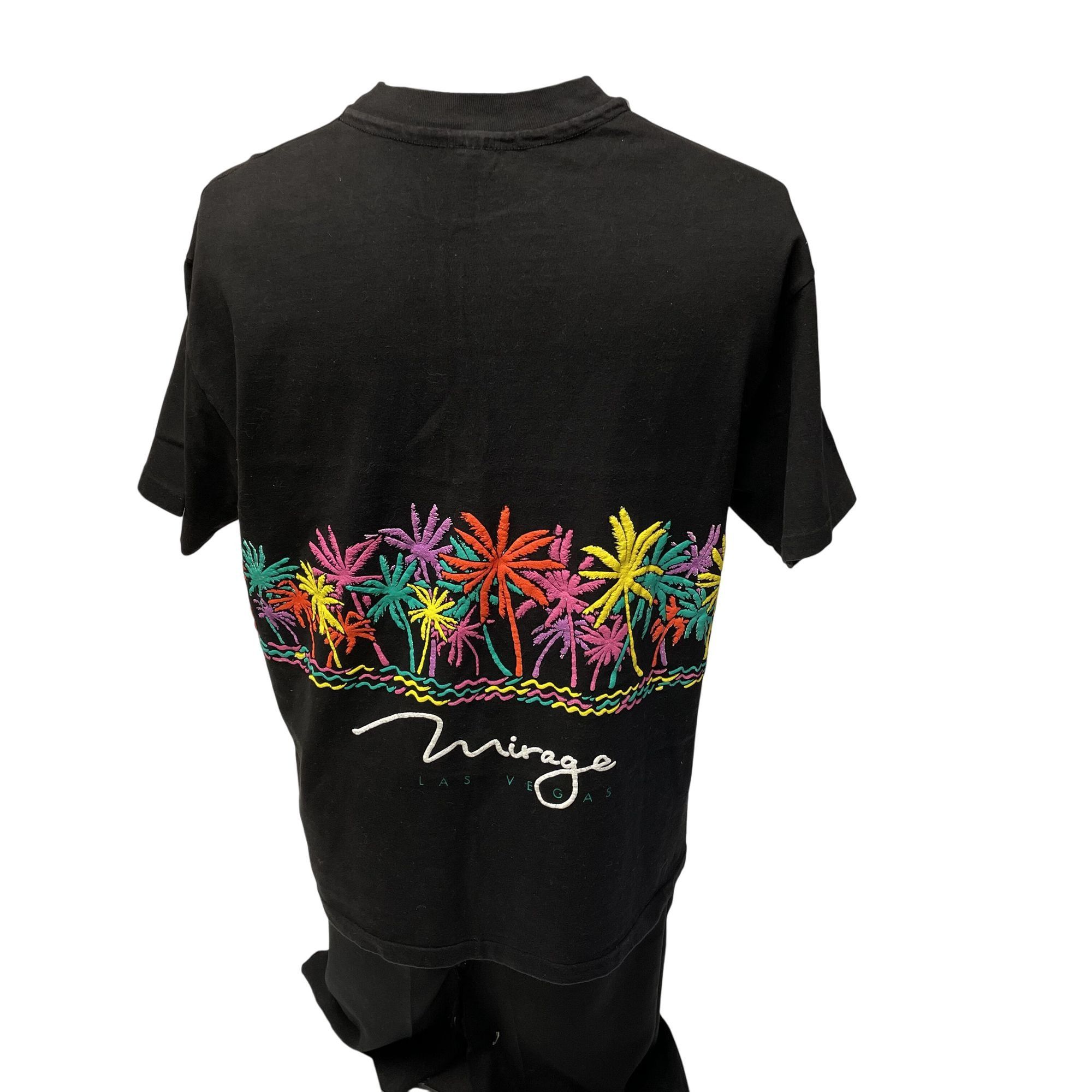 Hanes Vtg Hanes NEON Painted Palm Trees MIRAGE Las VEGAS T Shirt Size US L / EU 52-54 / 3 - 3 Thumbnail