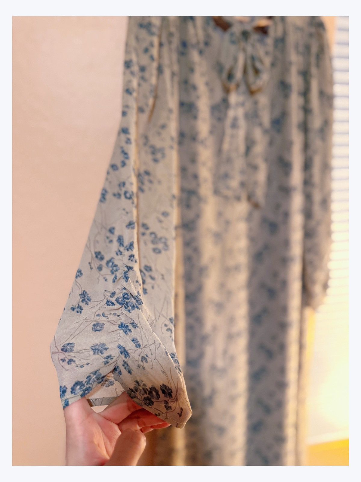 Other Vintage-Inspired Floral Midi Dress – Romantic Cottagecore Size L / US 10 / IT 46 - 5 Thumbnail