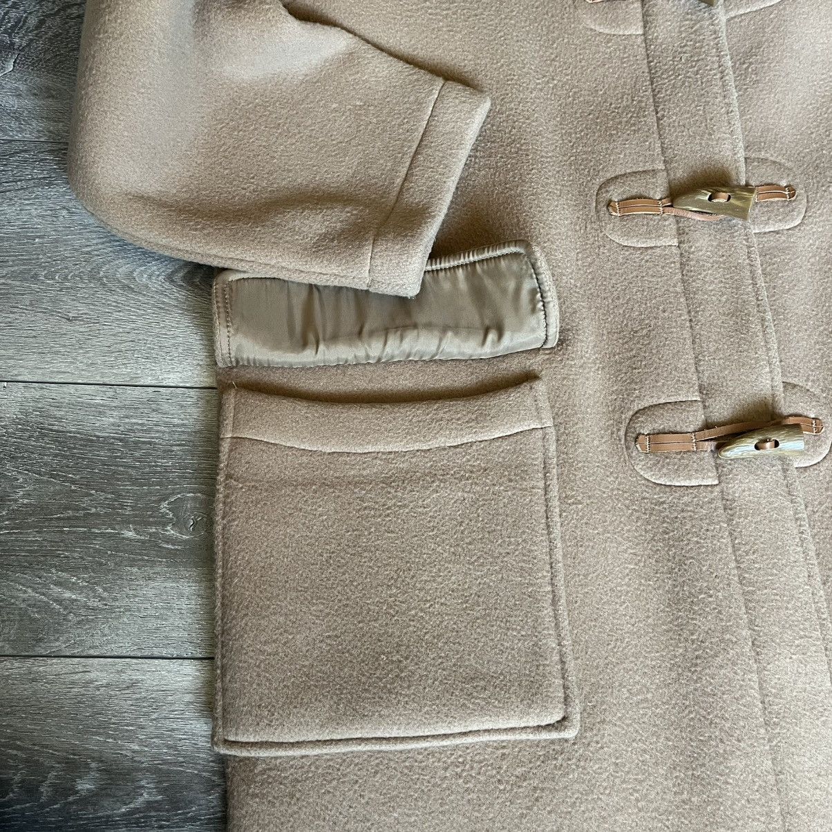Designer × Gloverall × Vintage Vintage Gloverall The Original Duffle Coat Camel Check Beige Size XL / US 12-14 / IT 48-50 - 9 Thumbnail