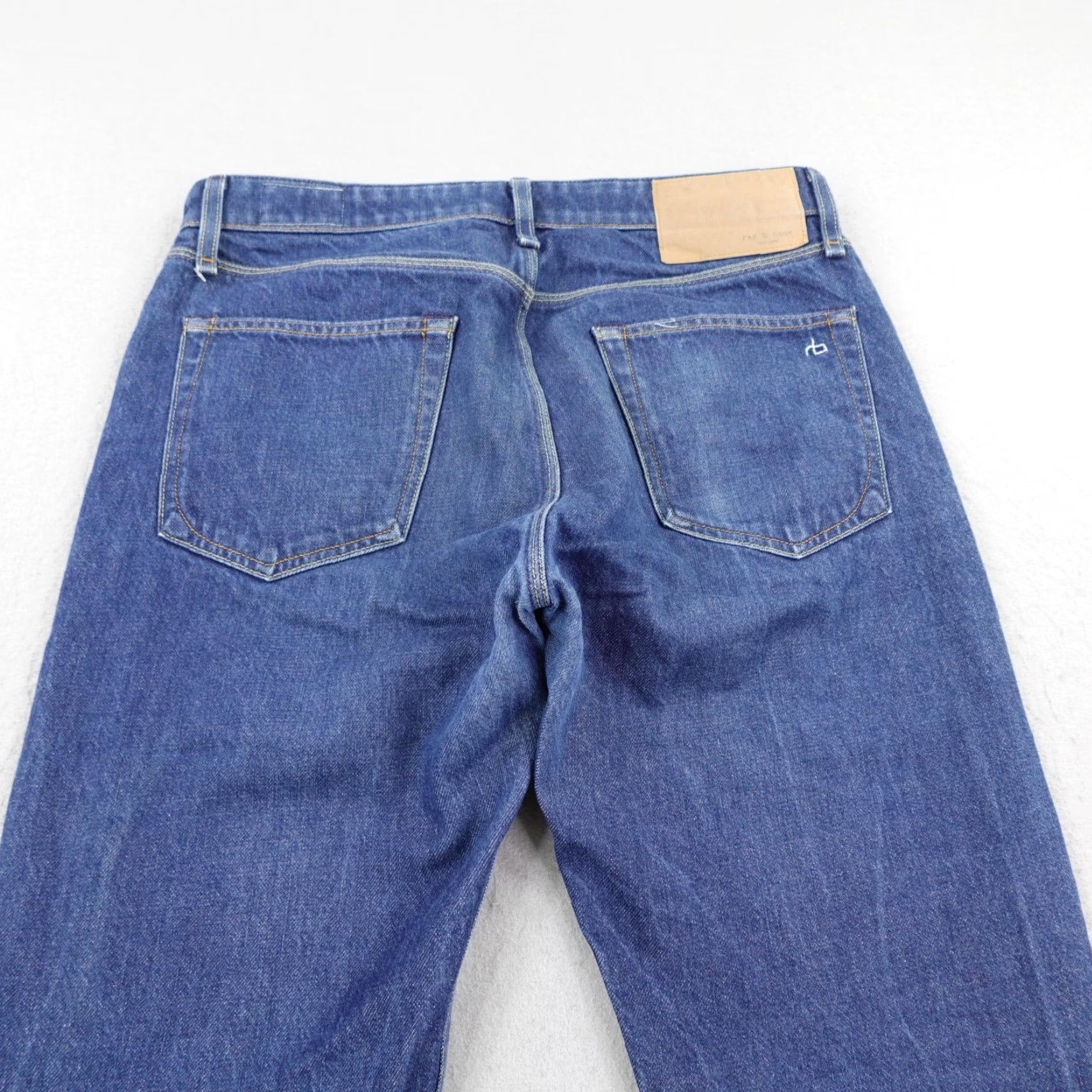 Rag & Bone Rag & Bone Jeans Mens 31 Blue Denim Button Fly Made In USA Straight Leg Faded Jeans Mens 31 Blue Denim Button Fly Made In USA Straight Leg Faded Size US 31 - 6 Thumbnail