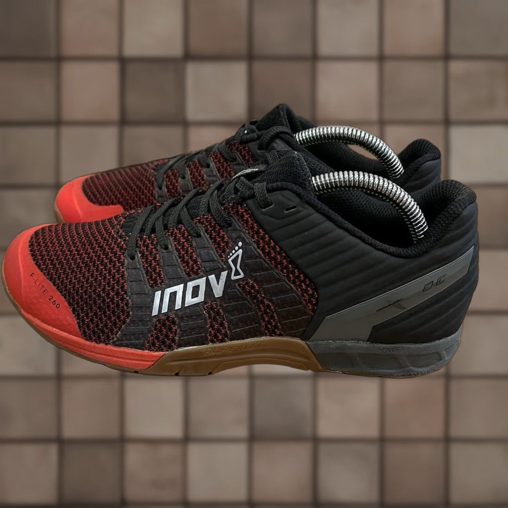Vintage VINTAGE Inov-8 F-Lite 260 v2 Knit Mens Size 8 Womens Size 9.5 Athletic Sneakers CrossFit Activewear Red Black Size US 9.5 / IT 39.5 - 1 Thumbnail