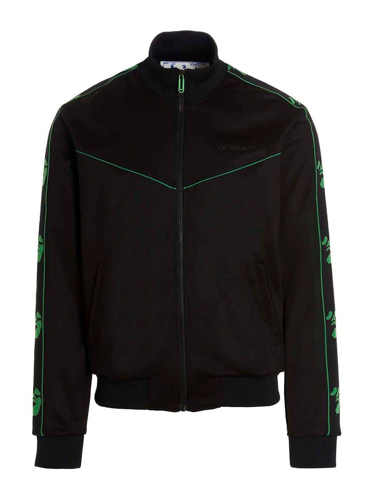 Off-White o1gr1nt0425 Ow Face Band Slim Tracktop in Black Size US S / EU 44-46 / 1 - 1 Thumbnail