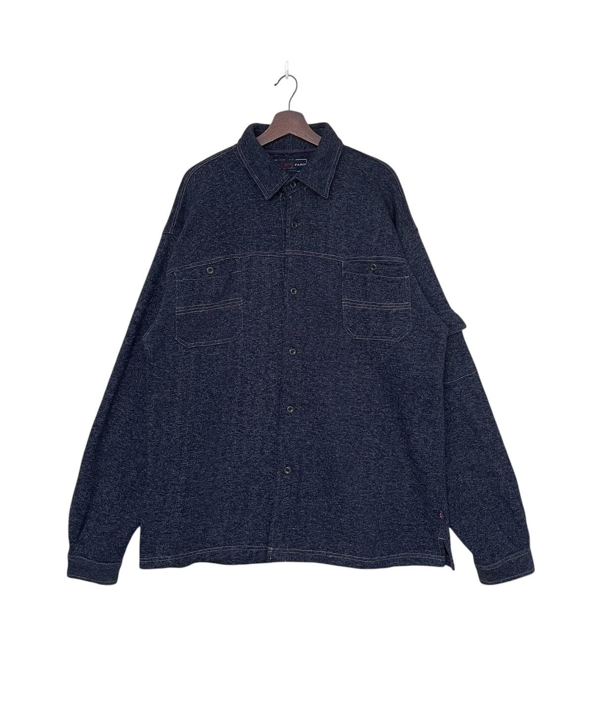 Phat Farm × Vintage Vintage Brand Phat Farm Wool Shirt 2000s Size US XL / EU 56 / 4 - 1 Thumbnail