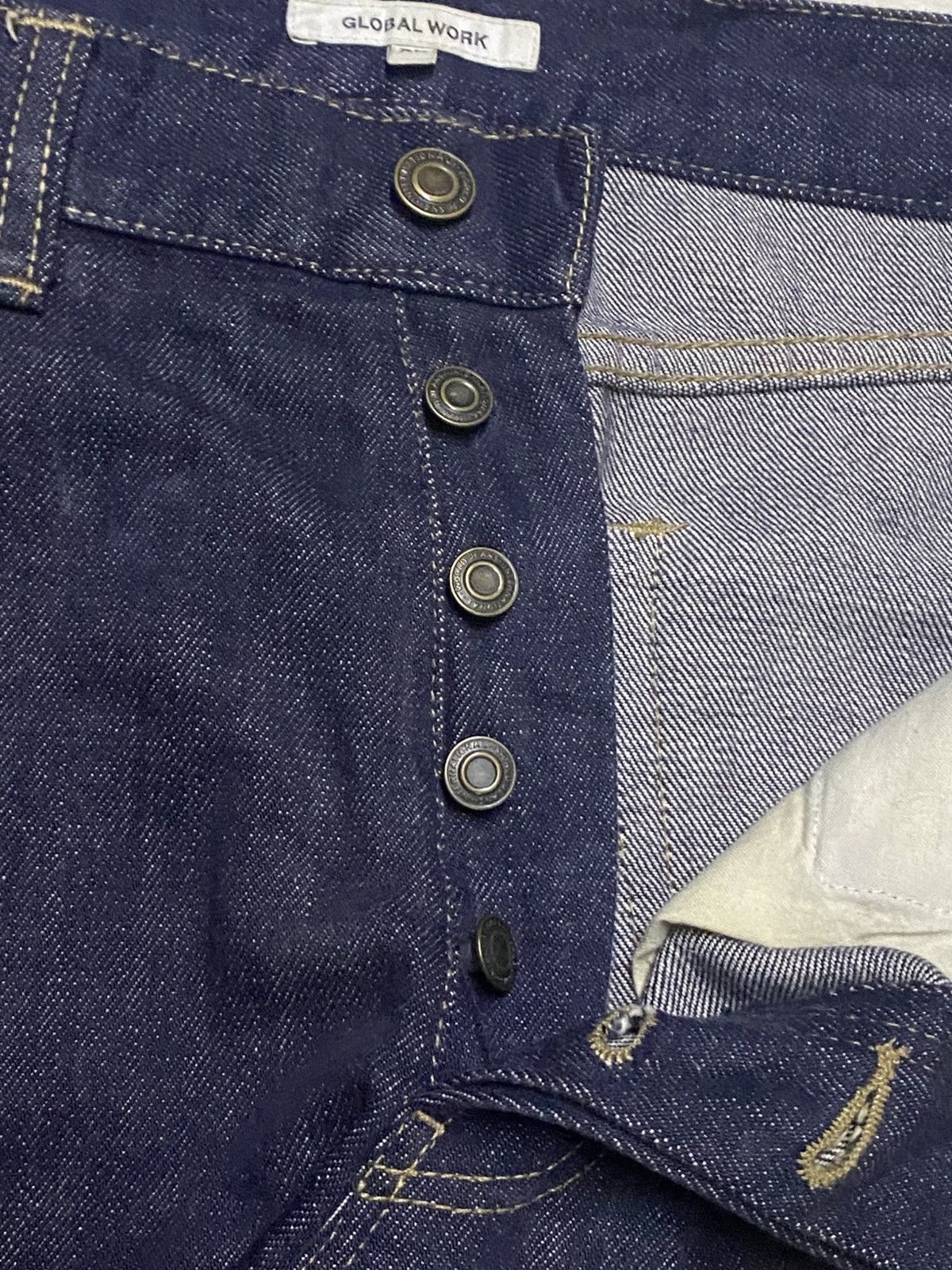 Hysteric Glamour Vintage Global Work Dark Blue Grunge Loose Jeans Size US 36 / EU 52 - 9 Thumbnail