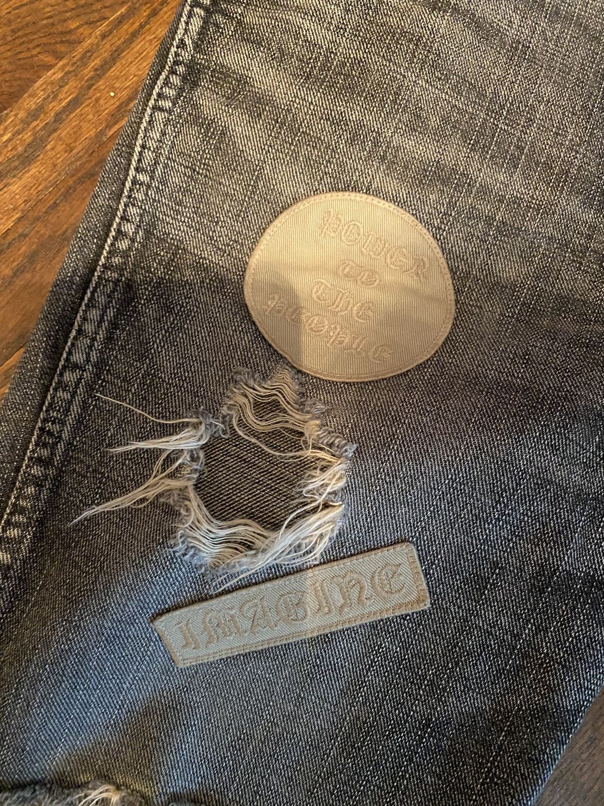 Japanese Brand × Number (N)ine × Takahiromiyashita The Soloist. Number (N)ine 04AW “give peace a chance” denim cut off Size US 30 / EU 46 - 8 Thumbnail