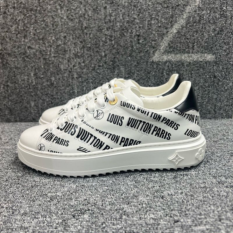 Louis Vuitton Louis Vuitton Black and White Time Out Sneakers Size US 8 / IT 38 - 1 Thumbnail