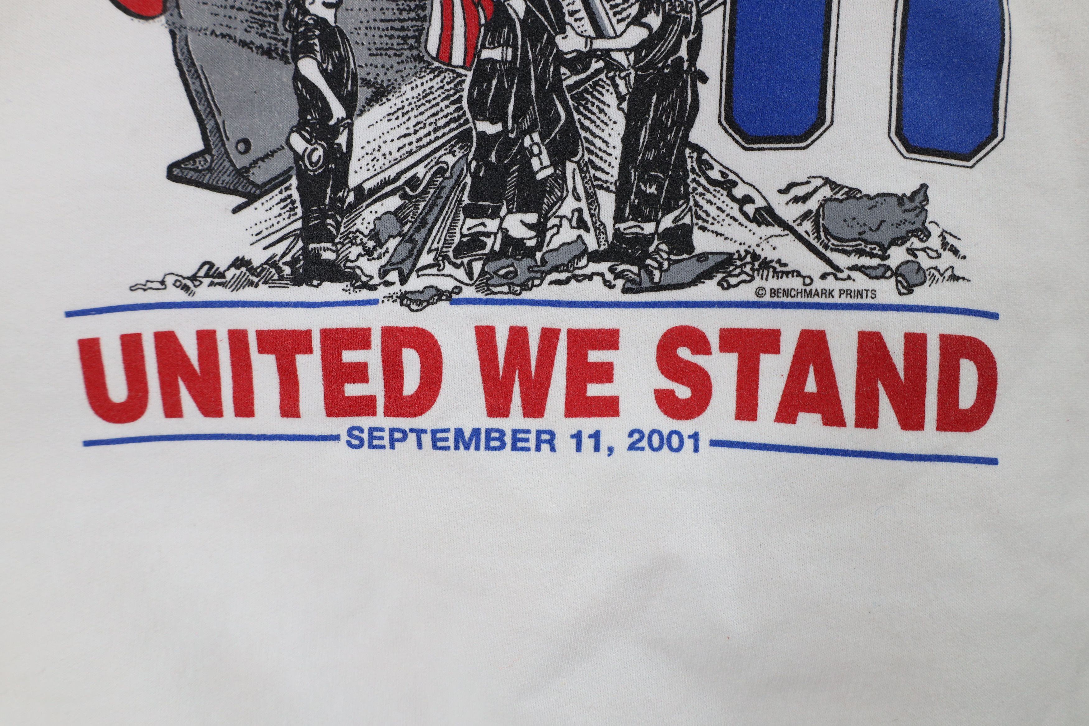 Vintage Vintage Y2K United We Stand September 11 Twin Sweatshirt Size US M / EU 48-50 / 2 - 8 Thumbnail