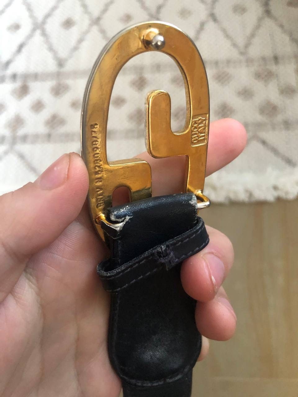 Designer × Gucci × Vintage VINTAGE 80-90s GUCCI MONOGRAM BELT Size ONE SIZE - 13 Thumbnail