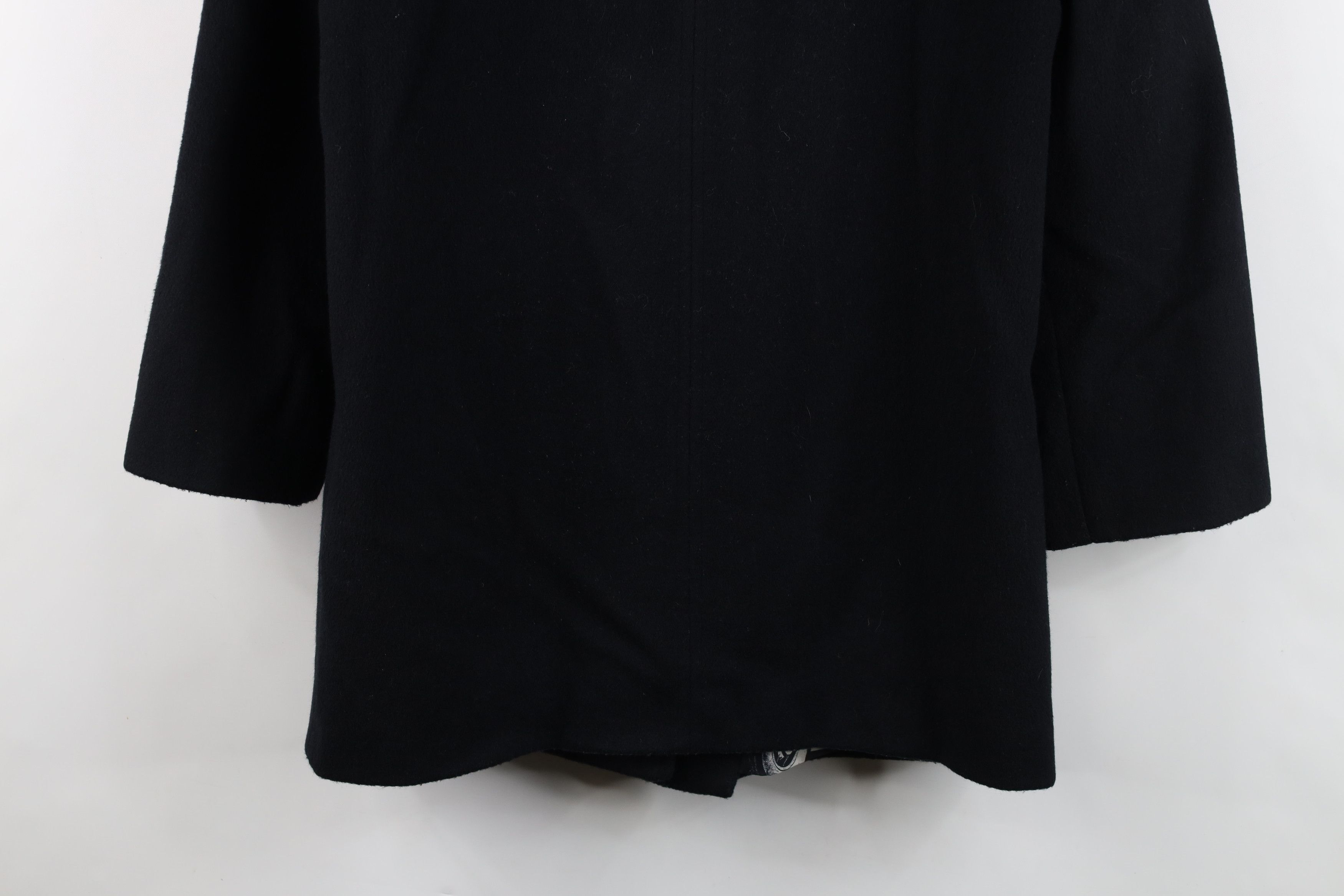 Vintage Vintage 80s 90s Alorna Wool Peacoat Jacket Black USA Size M / US 6-8 / IT 42-44 - 16 Thumbnail