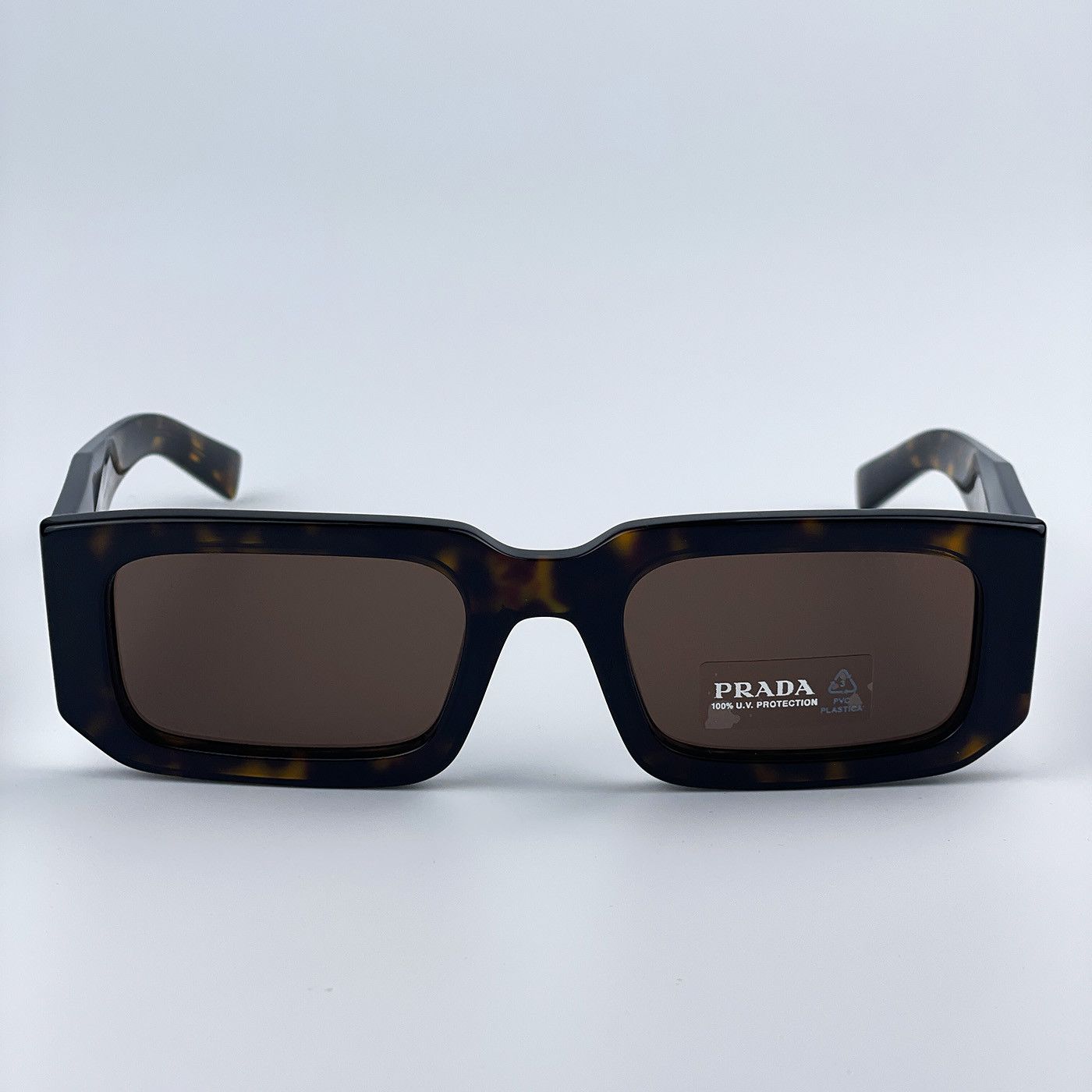 Prada NEW Prada PR06YS 2AU8C1 Rectangle Unisex Sunglasses Size ONE SIZE - 2 Thumbnail