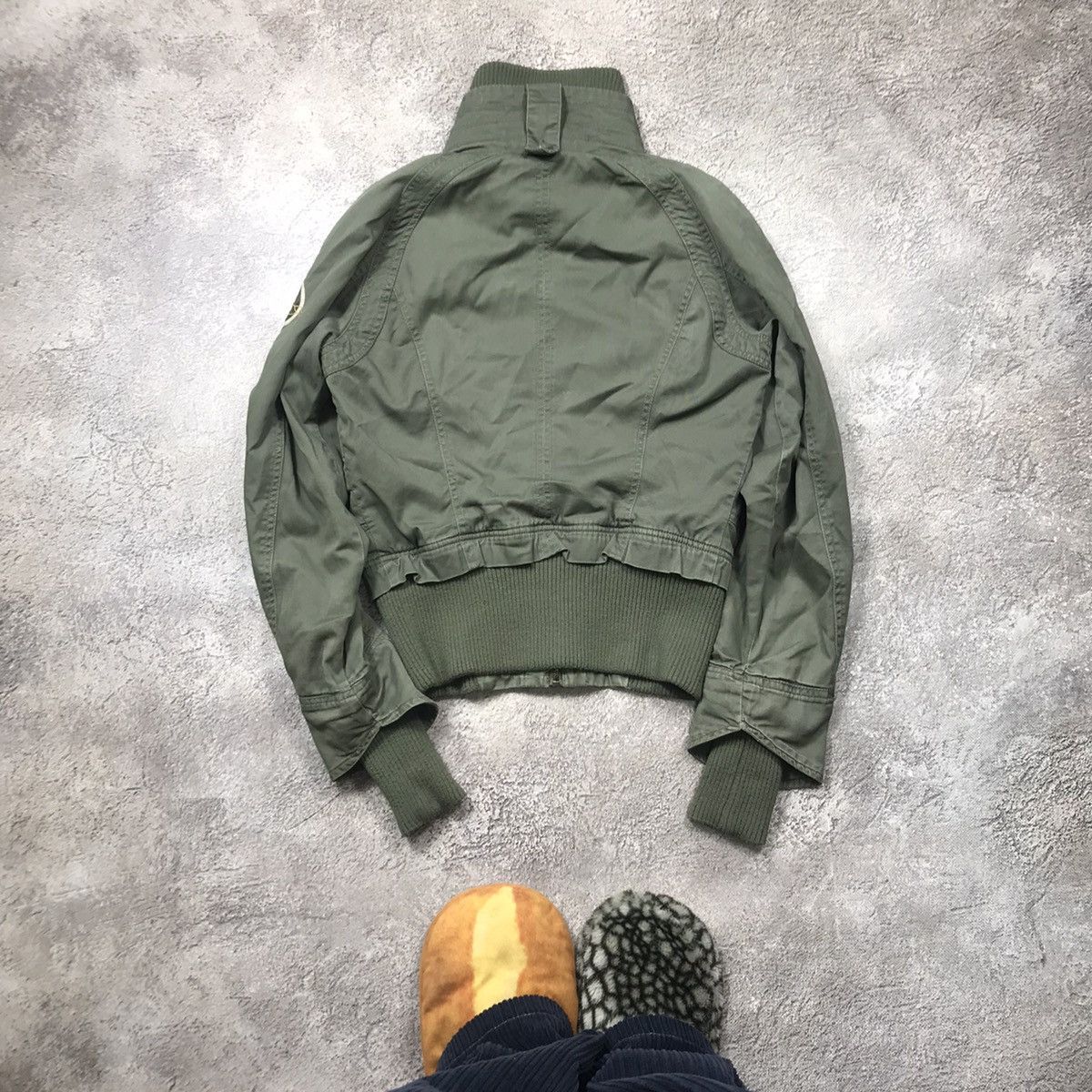 Vintage Vintage 90s Military Bomber Jacket Olive Y2K Streetwear M Size M / US 6-8 / IT 42-44 - 6 Thumbnail