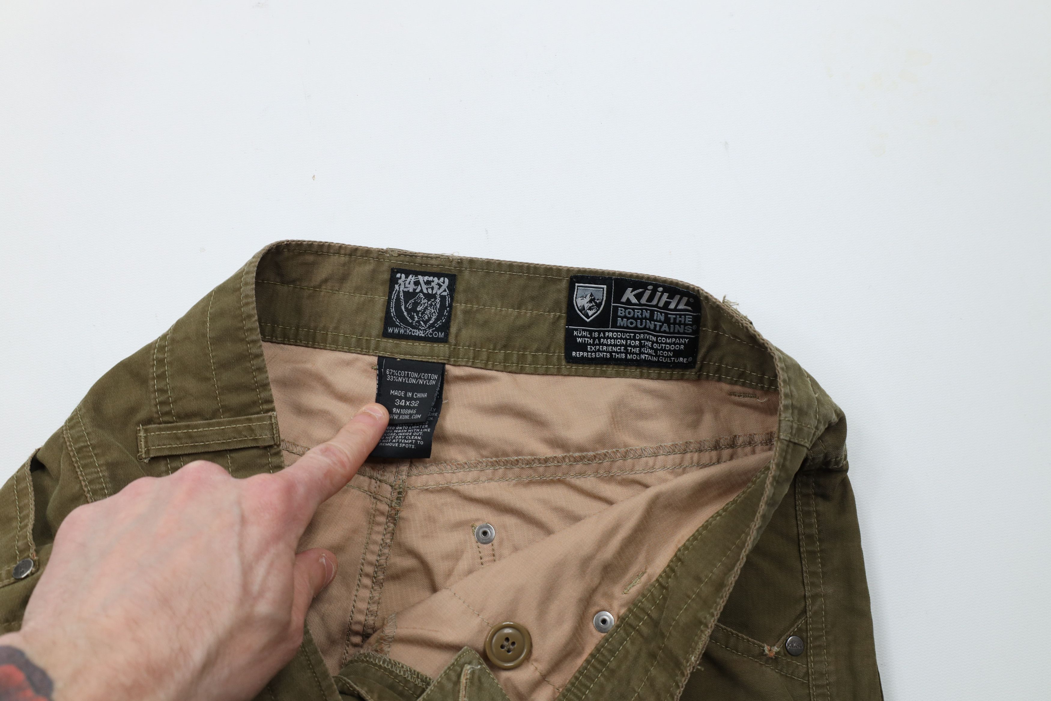 Kuhl × Vintage Kuhl Mountain Vintage Patina Dye Outrage Hiking Trail Pants Size US 34 / EU 50 - 9 Thumbnail