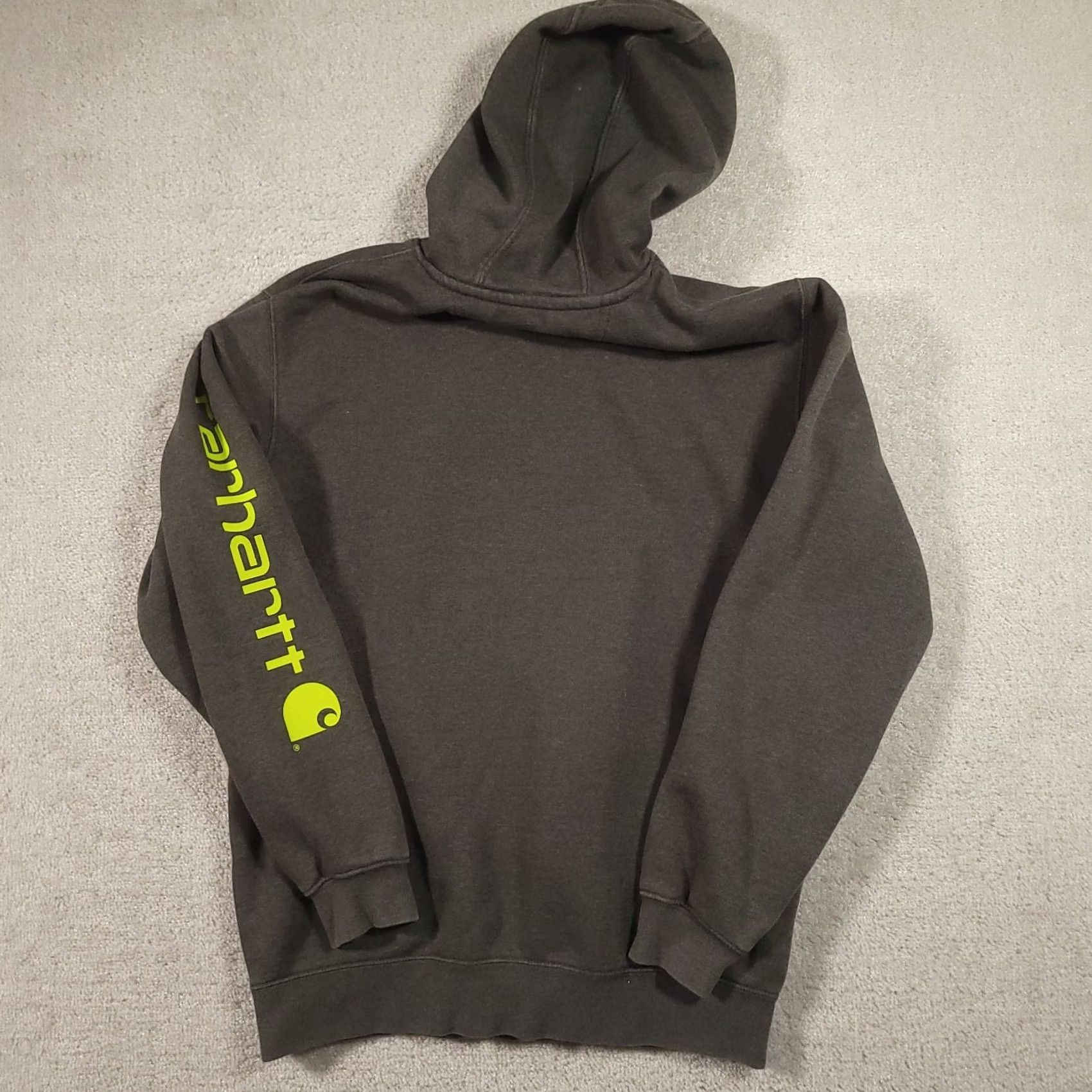 Carhartt Carhartt Hoodie Mens M Gray Logo Fleece Graphic Print Pullover Sweatshirt Workwear Size US M / EU 48-50 / 2 - 6 Thumbnail