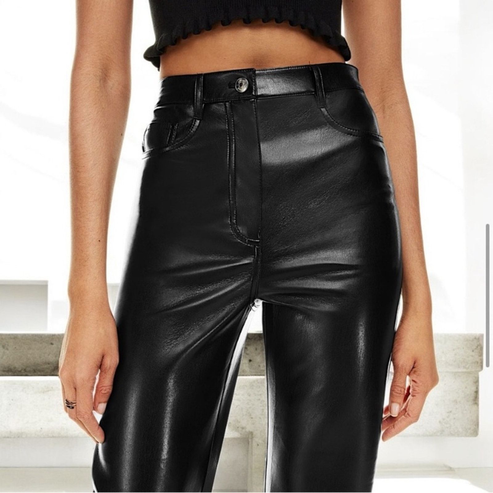 Aritzia Aritzia Wilfred $148 Faux Leather Melina Pant sz 4 EUC Size 27" / US 4 / IT 40 - 5 Thumbnail