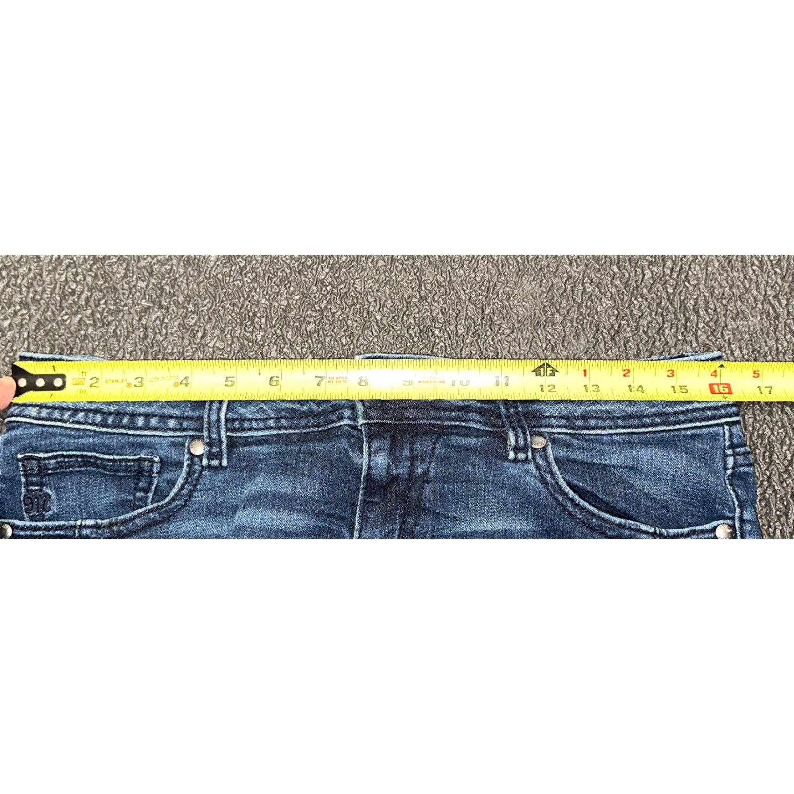 Miss Me Miss Me Womens Blue Signature Skinny Denim Jeans Size 29 X 25.5 Jeans Women Blue Skinny 29 25.5 Signature Size 29" - 6 Thumbnail