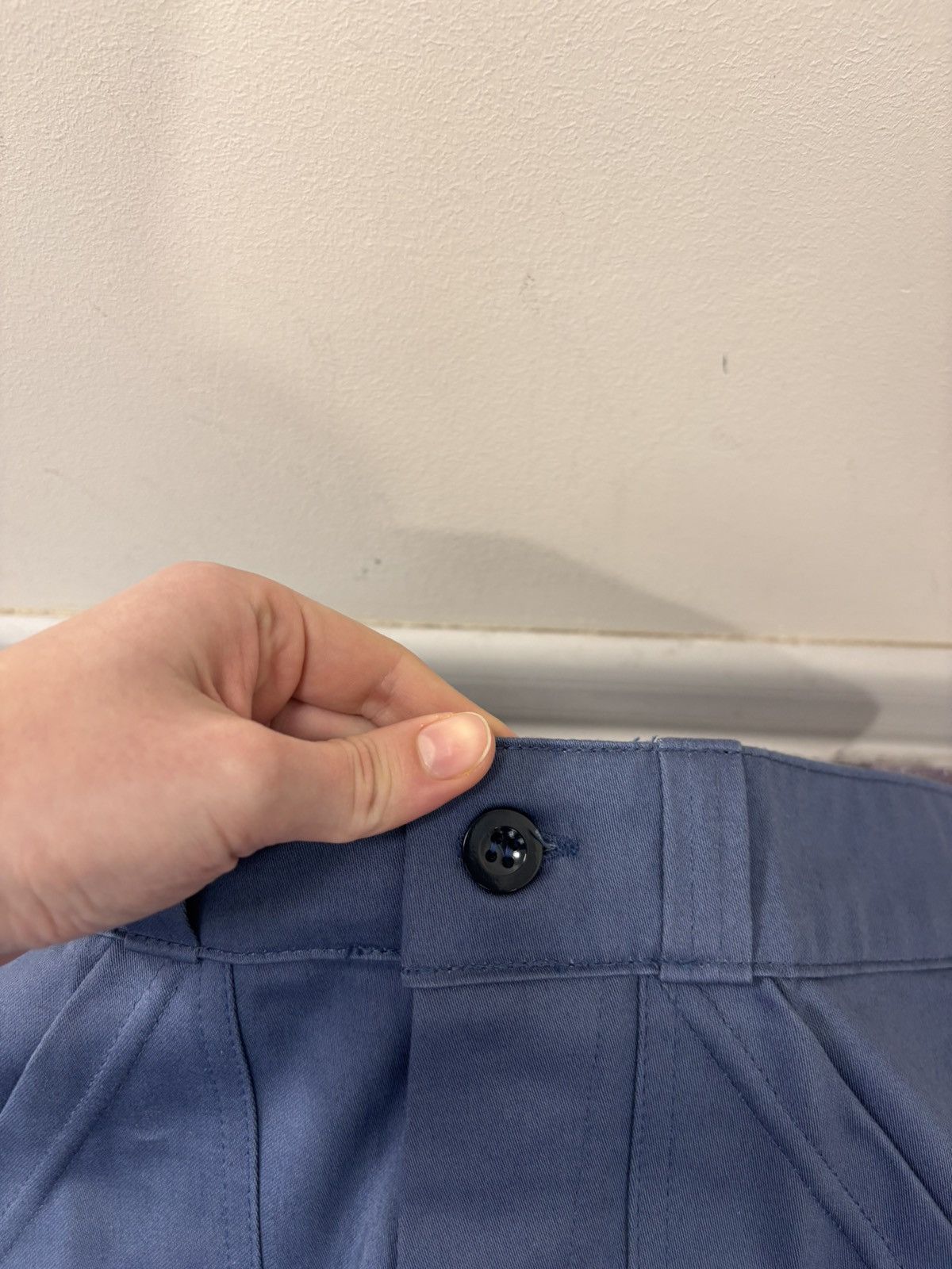 Other Vintage 1970s French Workwear Zimco Slate Blue Utility Pants Size US 34 / EU 50 - 9 Thumbnail