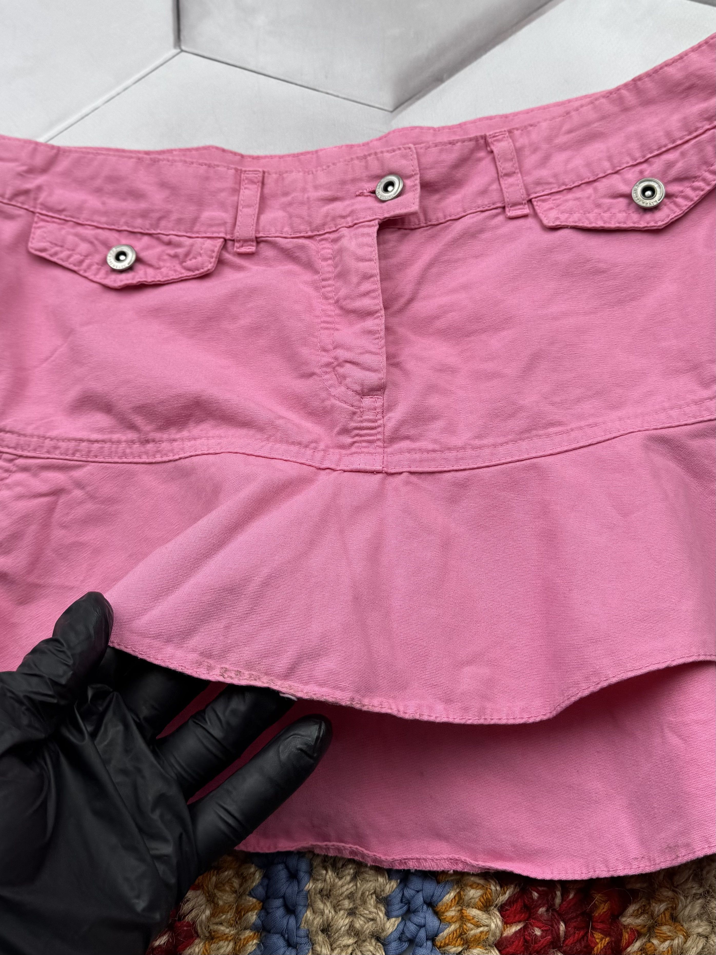 Vintage Vintage Flare Mini Skirt With Bondage (E4) Size 28" / US 6 / IT 42 - 3 Thumbnail