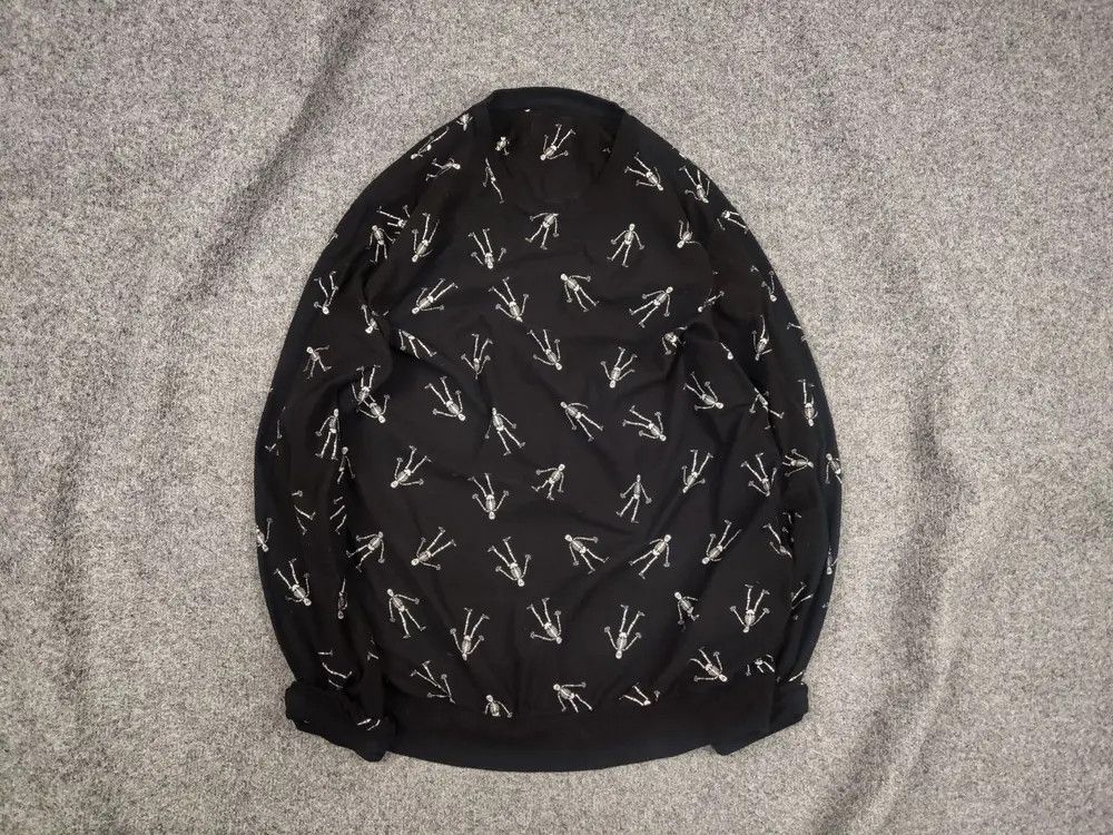 If Six Was Nine Vtg Japan Fleece Sweatshirt Skeleton Le Grande Bleu L.G.B. Size US M / EU 48-50 / 2 - 1 Thumbnail