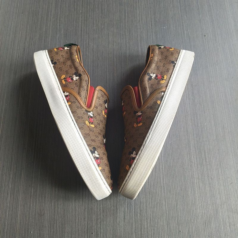 Gucci Gucci x Disney Fashion Slip-On Sneakers - Size US 8.5 / EU 41-42 - 8 Thumbnail