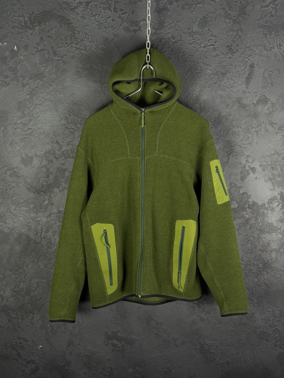 Arc'teryx Arcteryx Covert Hoody Polartec Fleece Jacket Green Mens Size US L / EU 52-54 / 3 - 4 Thumbnail