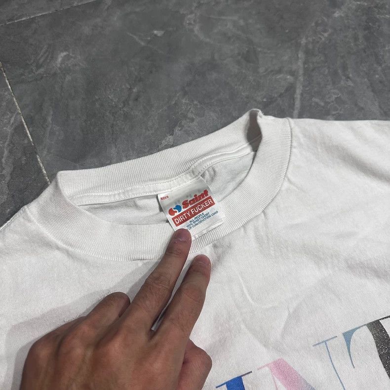 Saint Michael Saint Michael SS 24 Dirty ***er White Rainbow Letter Short Size US XXL / EU 58 / 5 - 3 Thumbnail