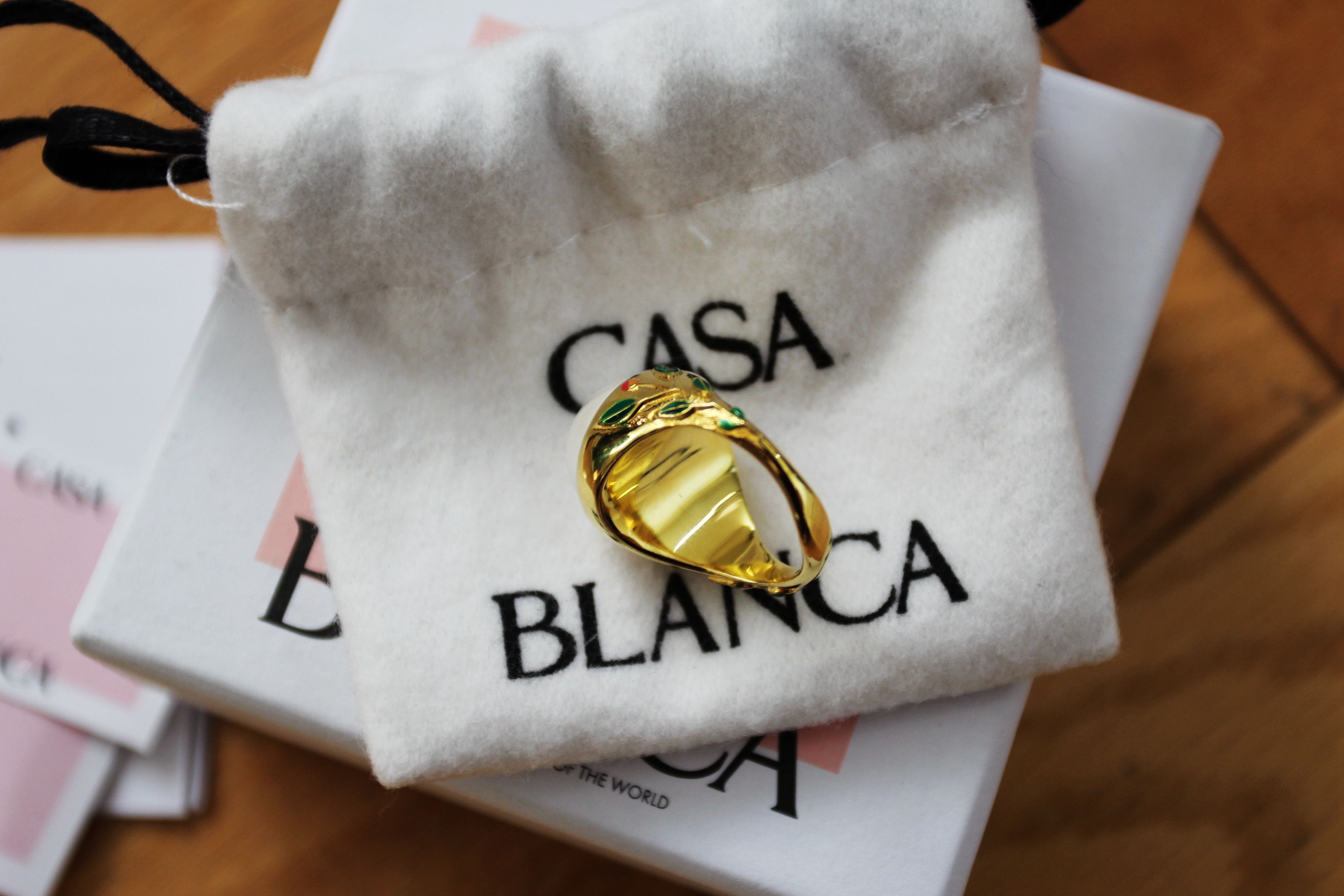 Casablanca BNWT SS24 CASABLANCA PERAL SIGNET RING M Size ONE SIZE - 5 Thumbnail