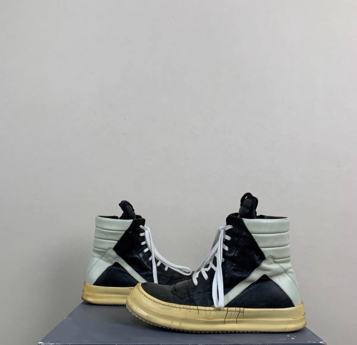 Rick Owens Rick Owens Short-Tongue Studded Sole Geobasket Sneakers Size US 8.5 / EU 41-42 - 3 Thumbnail