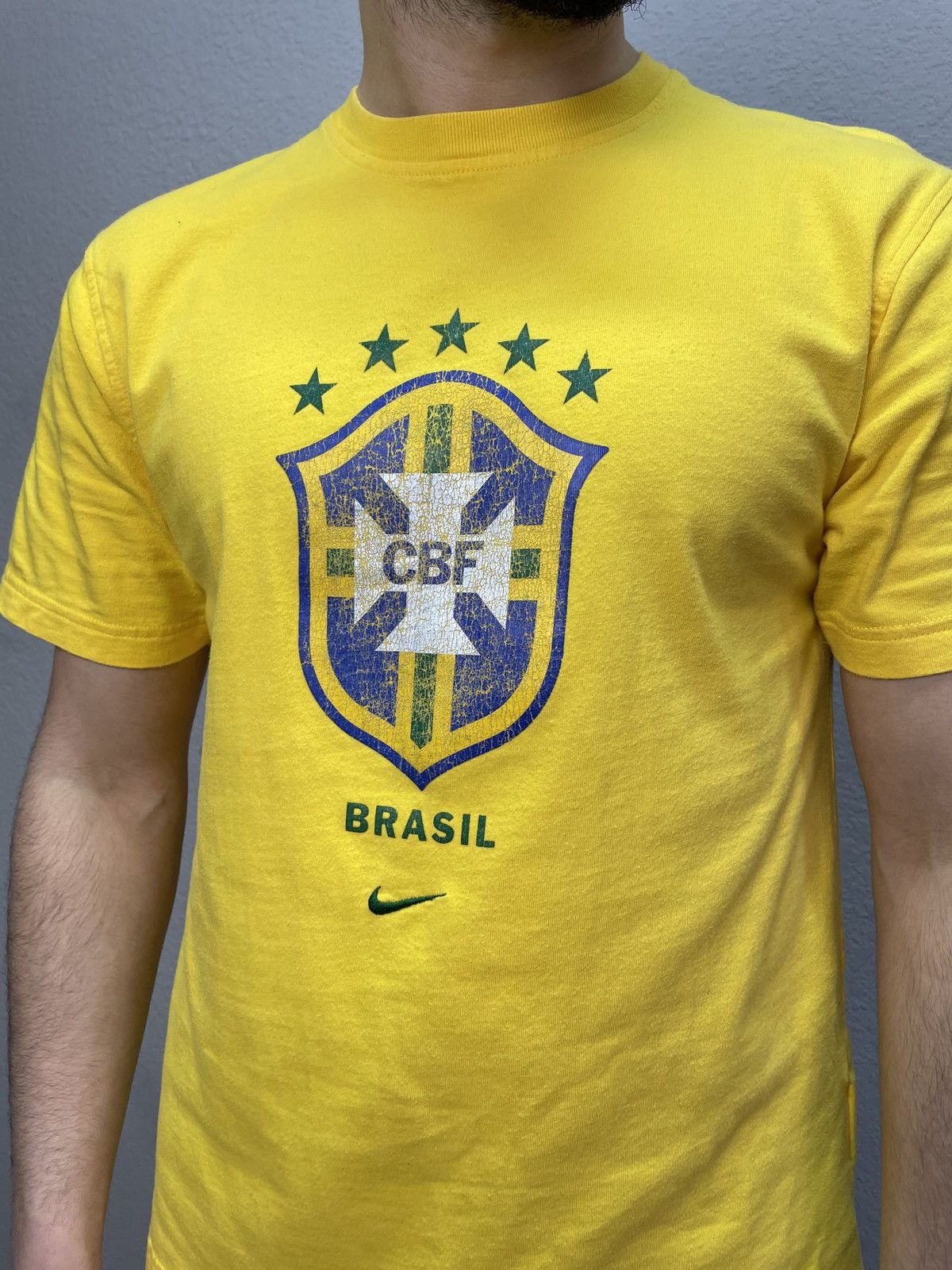 Nike × Vintage Vintage Y2K Blockcore Umbro Nike Brazil 90s jersey Size US M / EU 48-50 / 2 - 9 Thumbnail