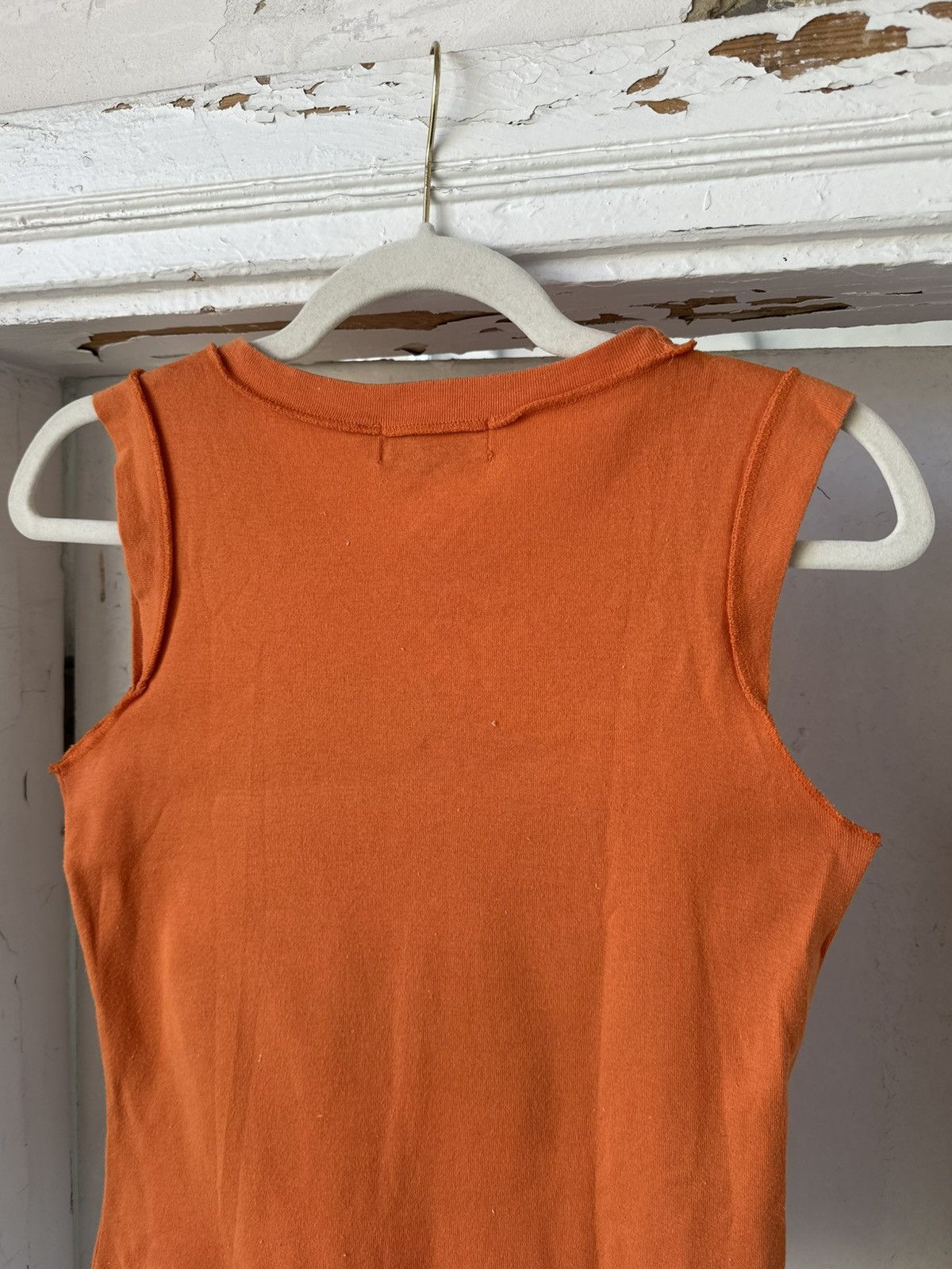 Vintage Vintage Printed Orange Top Size S / US 4 / IT 40 - 5 Thumbnail