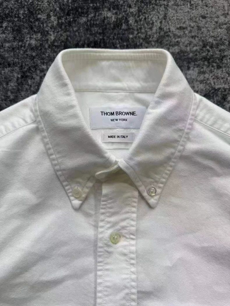 Thom Browne Thom Browne White shirt 2503-Nextarrow Size US L / EU 52-54 / 3 - 3 Thumbnail