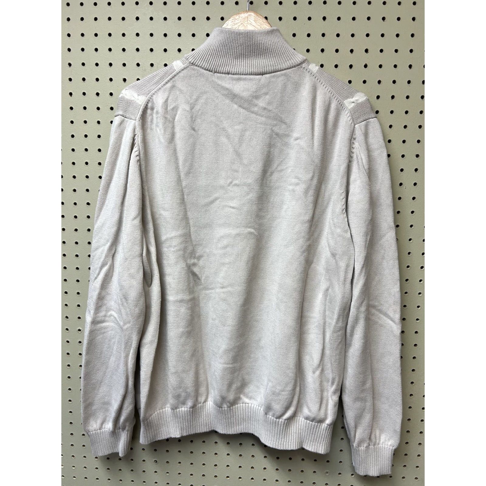 Brooks Brothers Brooks Brothers Sweater XL 1/4 Zip Pullover Men's Ivory Beige Cotton 100% Pima Zipper Logo Long Sleeve Classic Modern Golf Vintage: No Size US XL / EU 56 / 4 - 2 Thumbnail