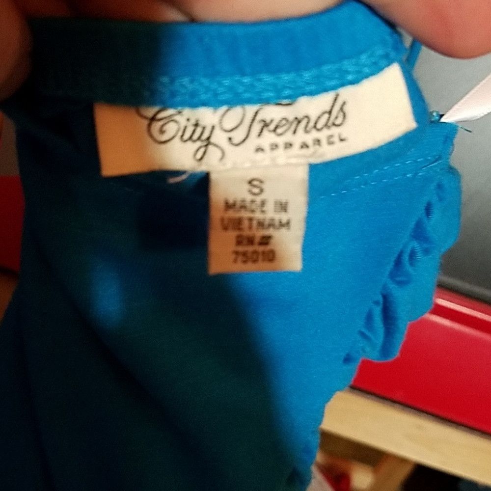 Other City Trends Blue Halter Strap Dress High Low Small Size S / US 4 / IT 40 - 4 Thumbnail