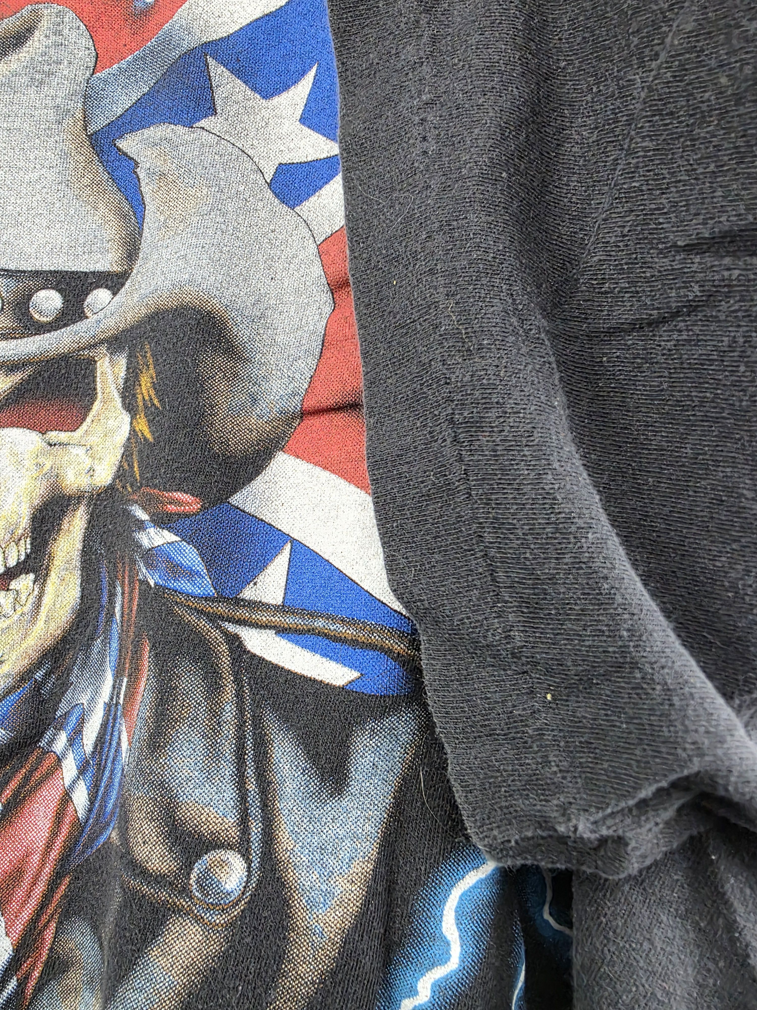 Harley Davidson × Vintage 90s American Thunder Confederate Flag 2XL 25" 29" Size US XXL / EU 58 / 5 - 5 Thumbnail