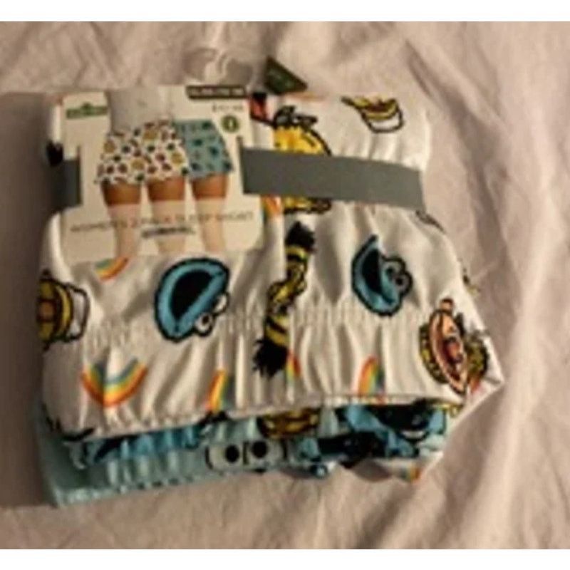 Other esame Street Women’s Sleep Shorts 2-Pack Cookie Monster XL Size ONE SIZE - 3 Thumbnail