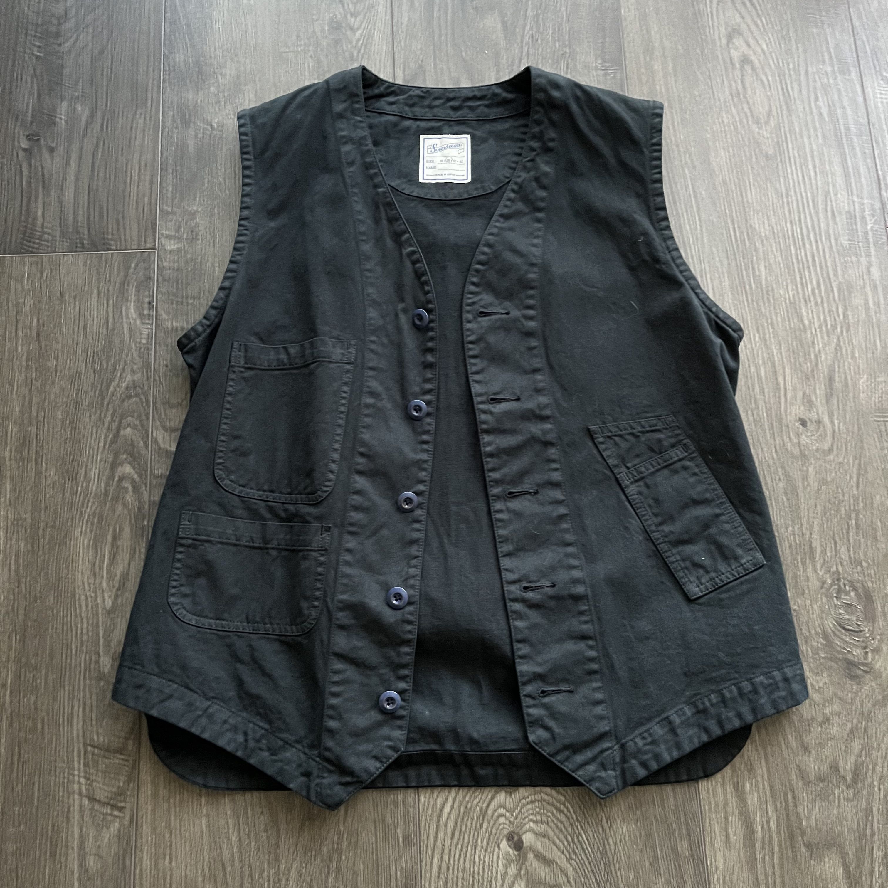 Carhartt Hinoya Denim - Soundman - Navy Canvas Working Waist Coat Size US S / EU 44-46 / 1 - 2 Thumbnail