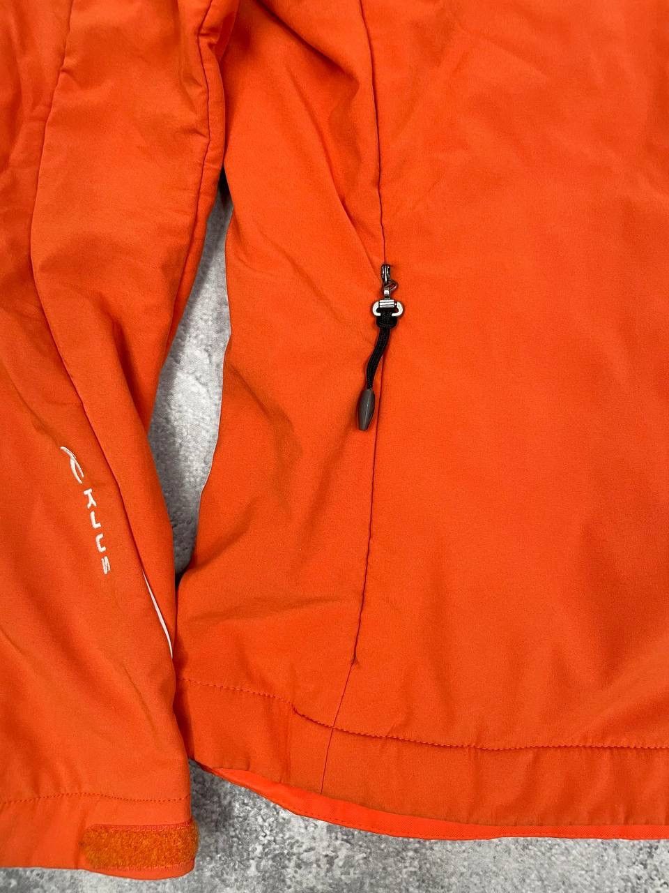 KJUS Kjus Women Softshell Jacket Windproof Fleece Lined Orange Size L / US 10 / IT 46 - 3 Thumbnail