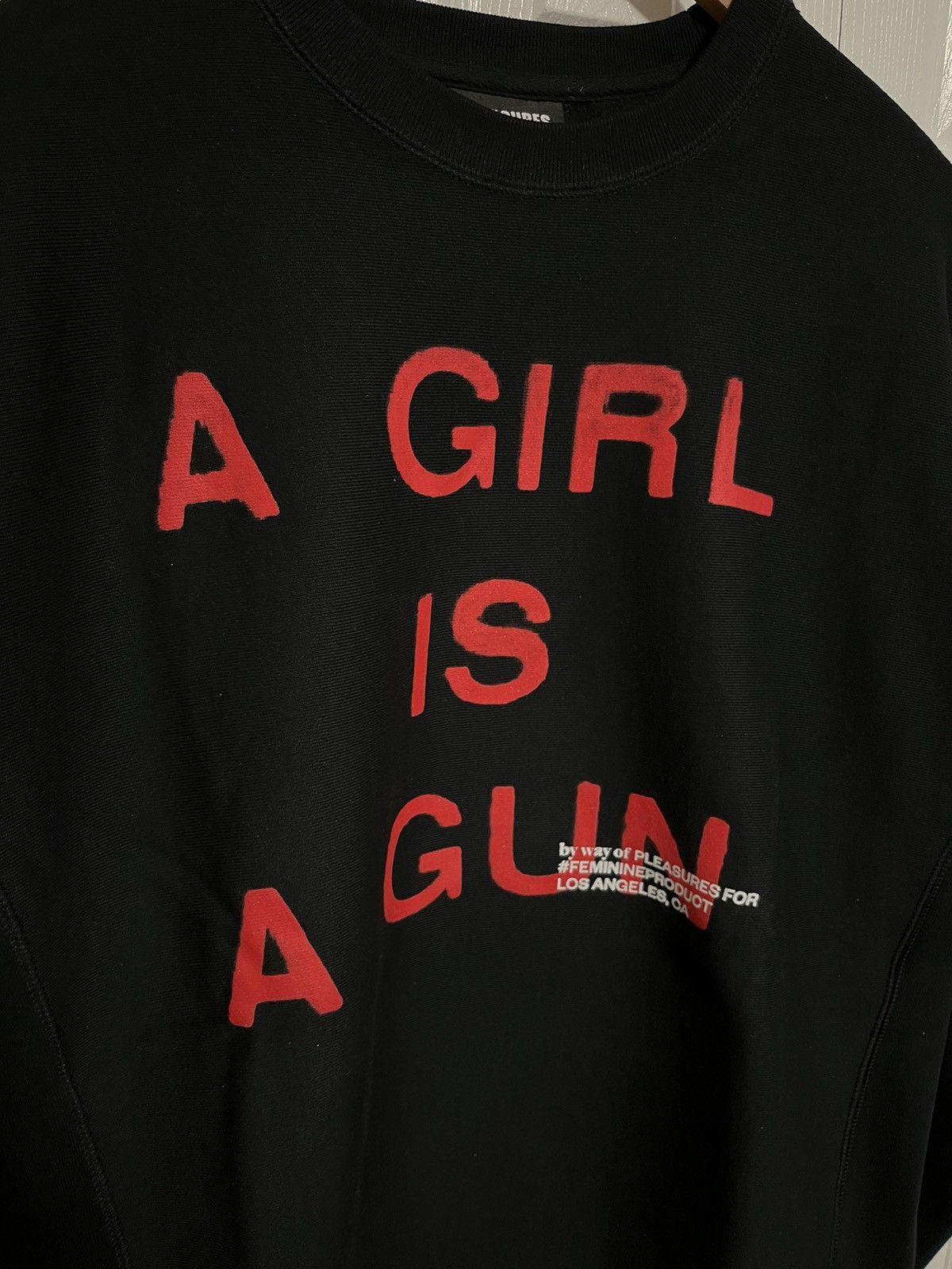Pleasures Pleasures Girl is a Gun Crewneck Size US L / EU 52-54 / 3 - 2 Thumbnail
